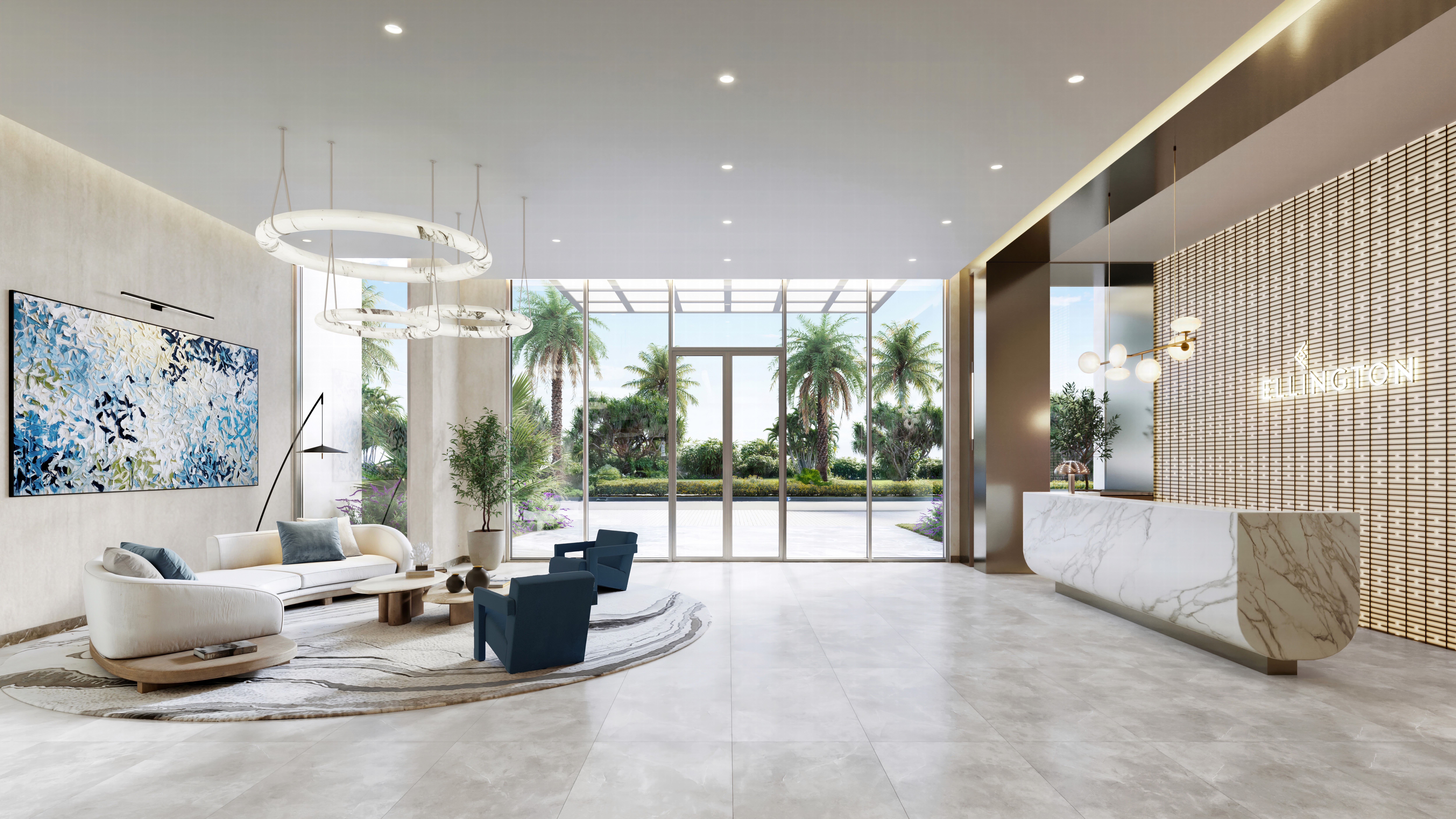 Windsor house 2 at dubai south building reception