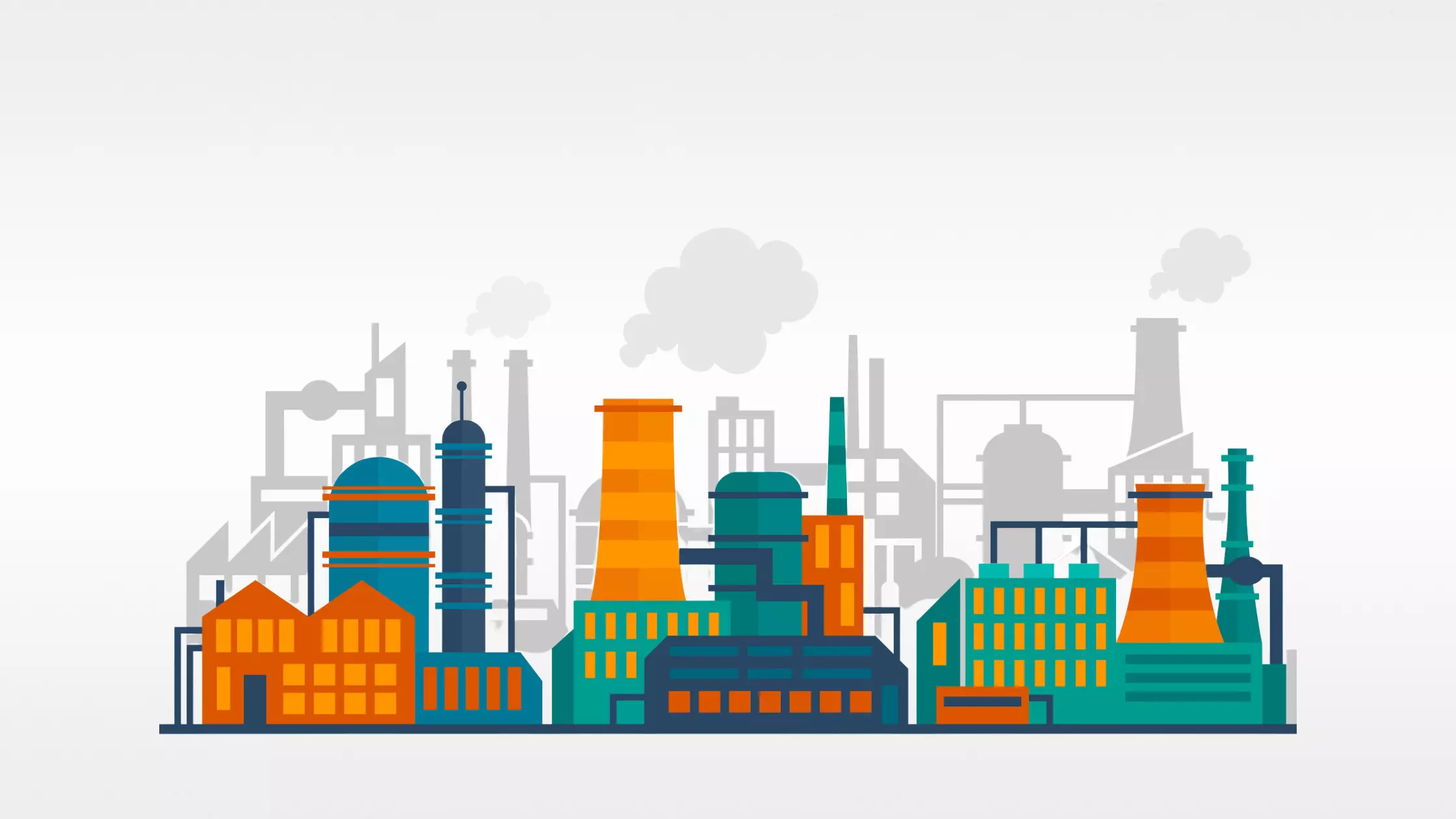 A man stands while two people sit at a table in an office setting, smiling and engaged in conversation. The mood is friendly and collaborative.