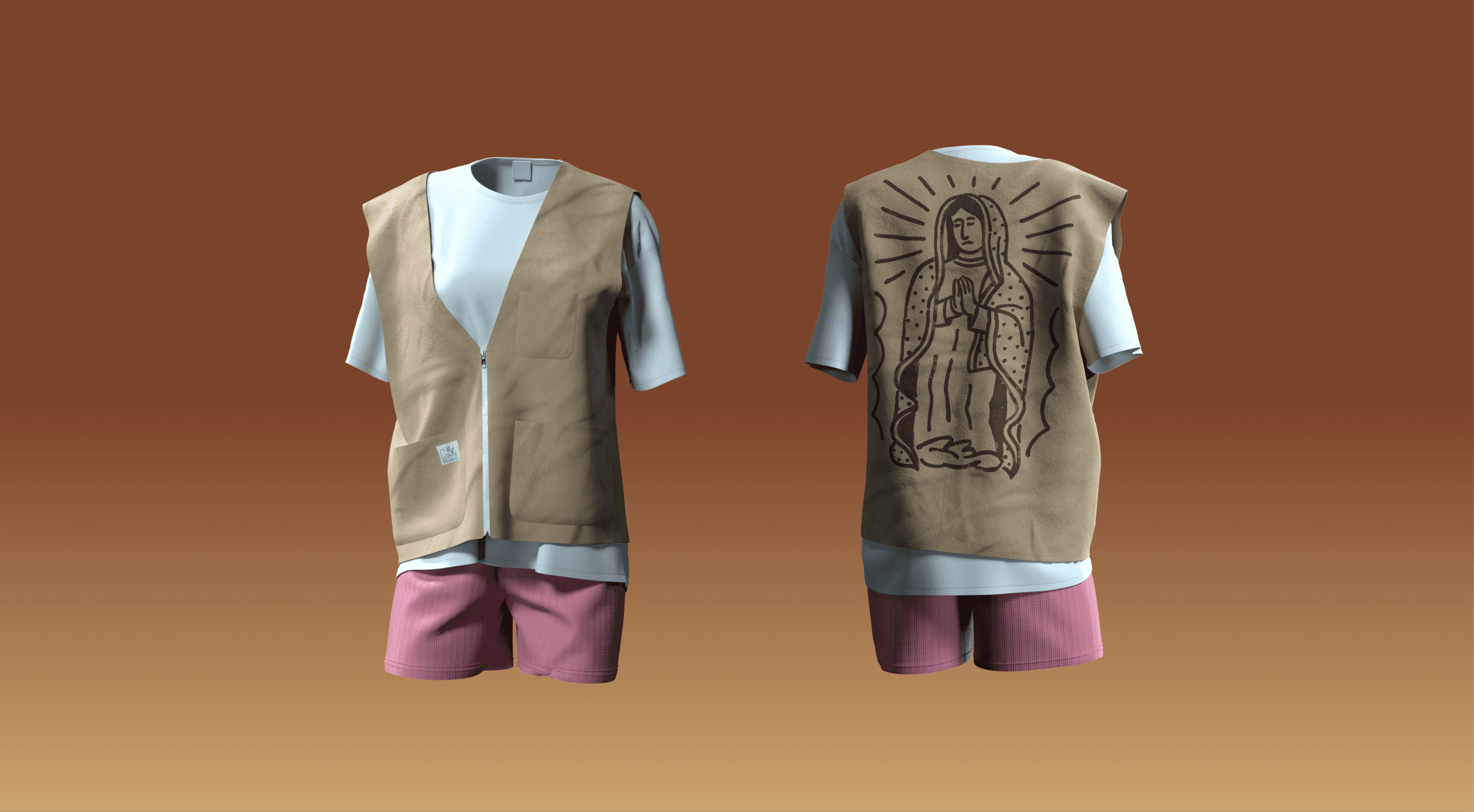 a colse up mage of the clothing items