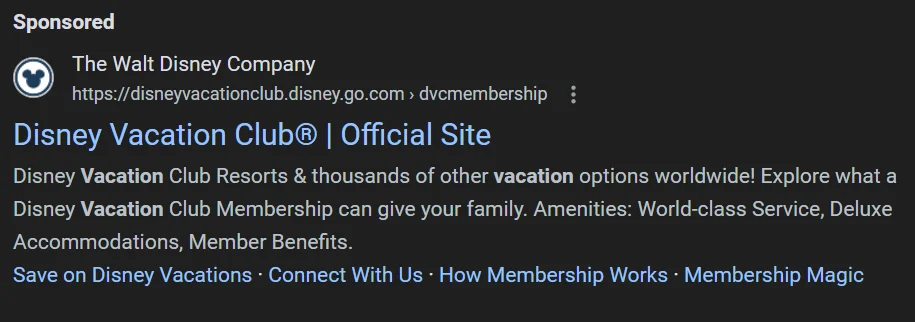 Structured snippet examples featuring amenities