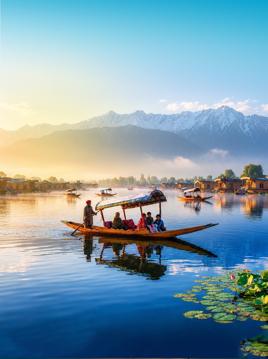 red train travelling near body of water