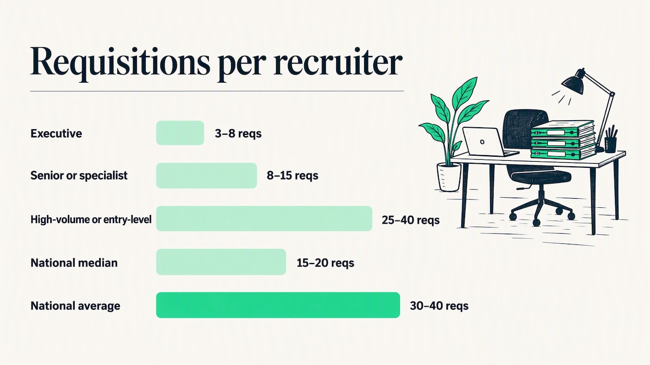 How many requisitions can one recruiter handle? — overview diagram