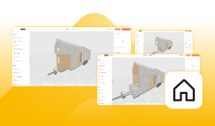 Shell and bumpouts in 3D Tiny House Designer software