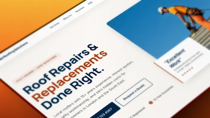 UI design system with navy, terracotta and off-white colour palette