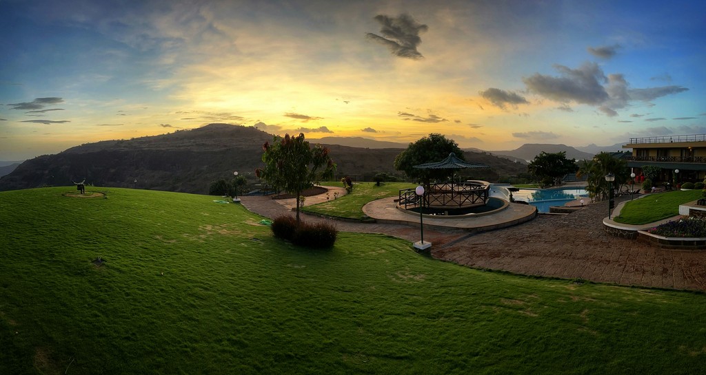 Sunrise viewed from a hill station