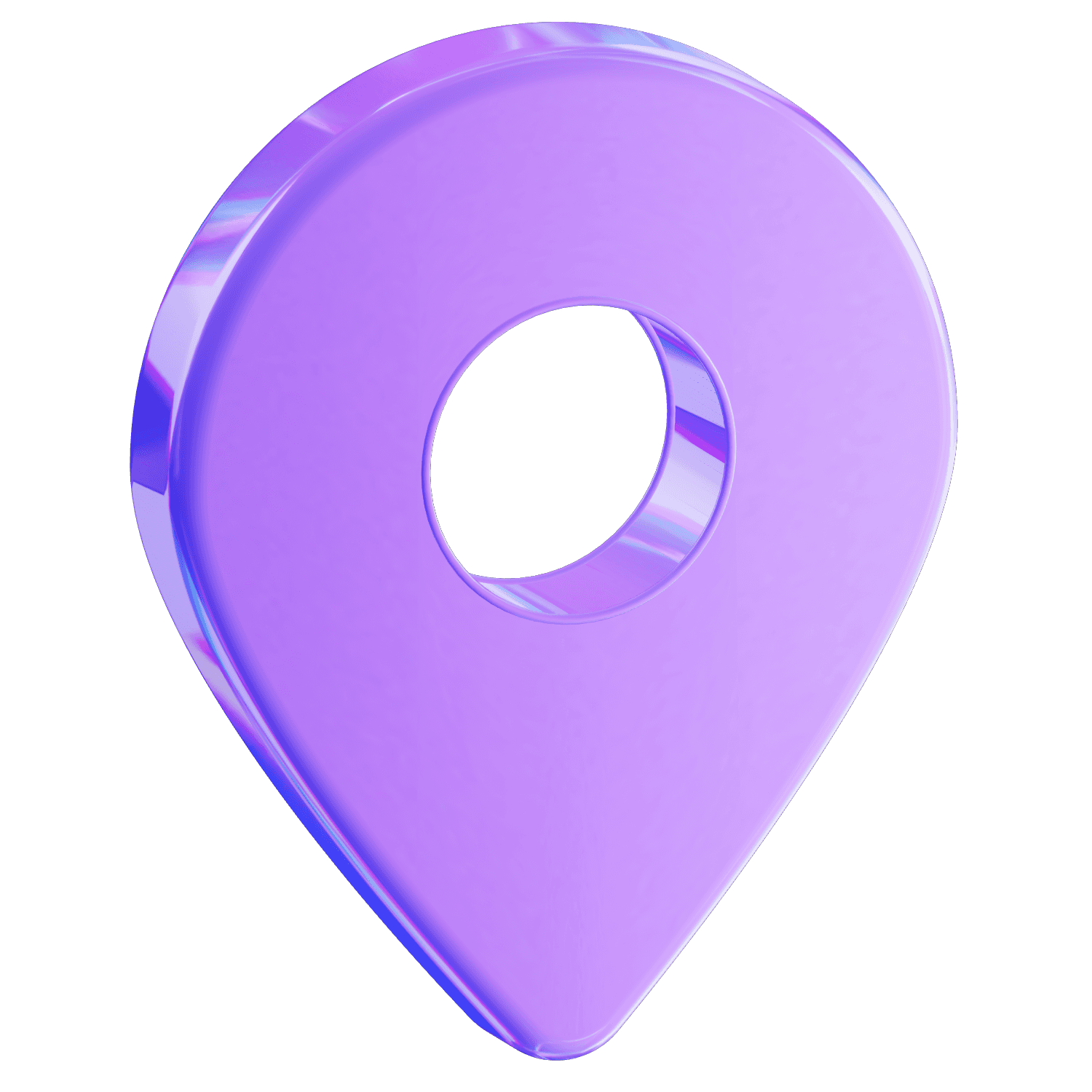 modern purple location icon AI Chatbots