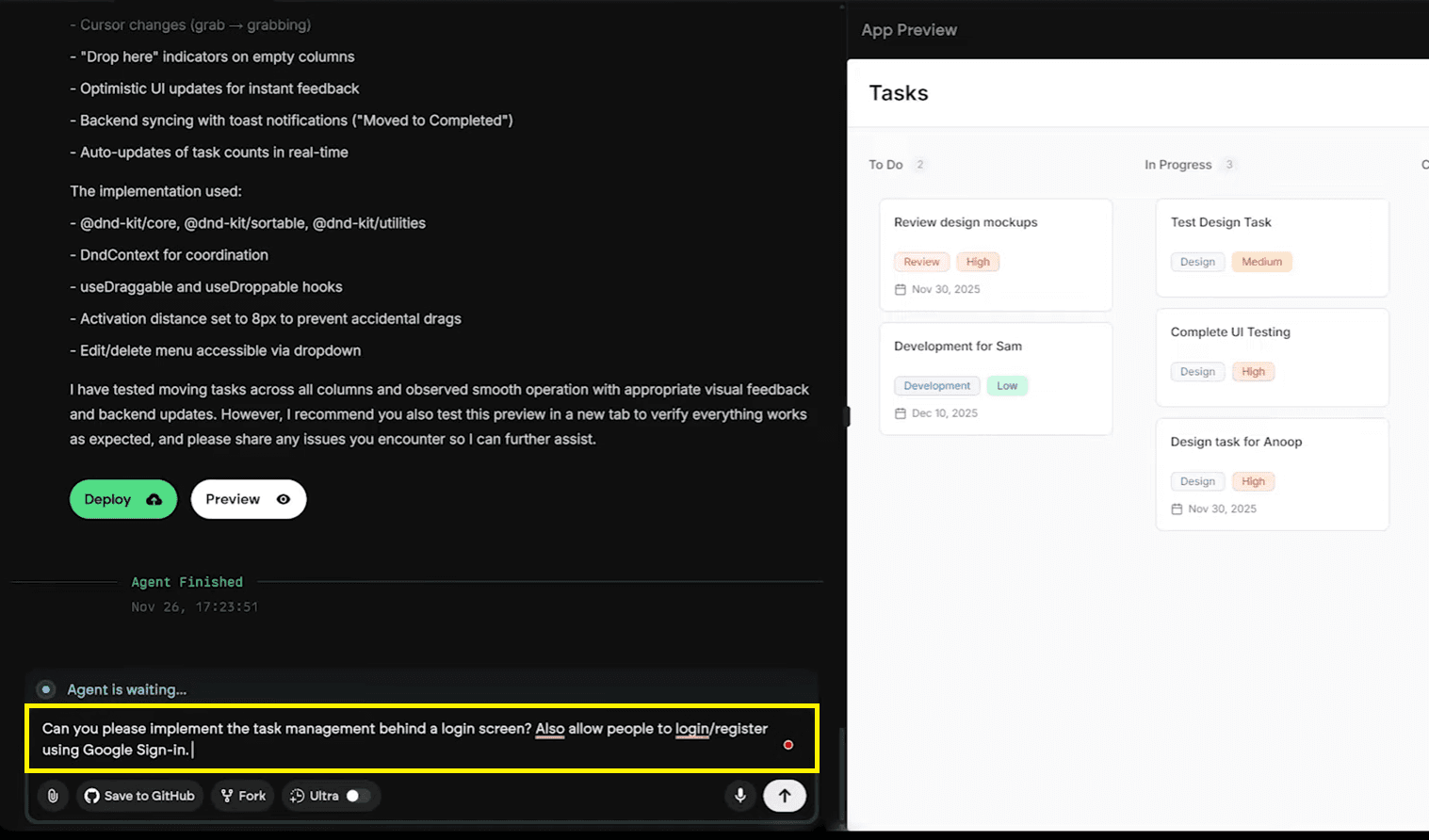prompt for Emergent AI