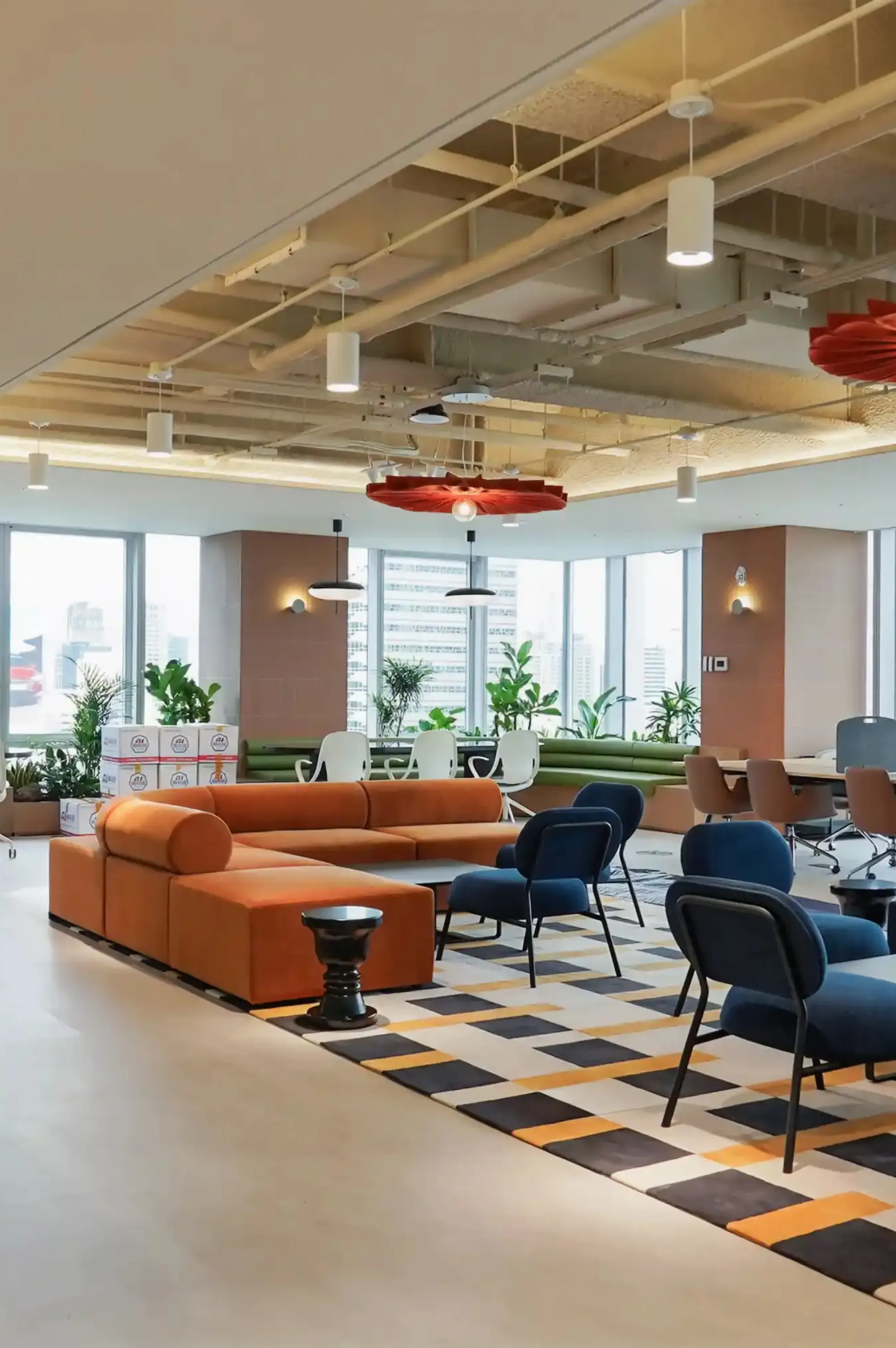 대기업 사옥 워크라운지 협업 공간 플랜테리어