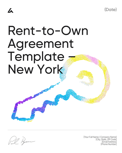 Rent-to-Own Agreement Template – New York
