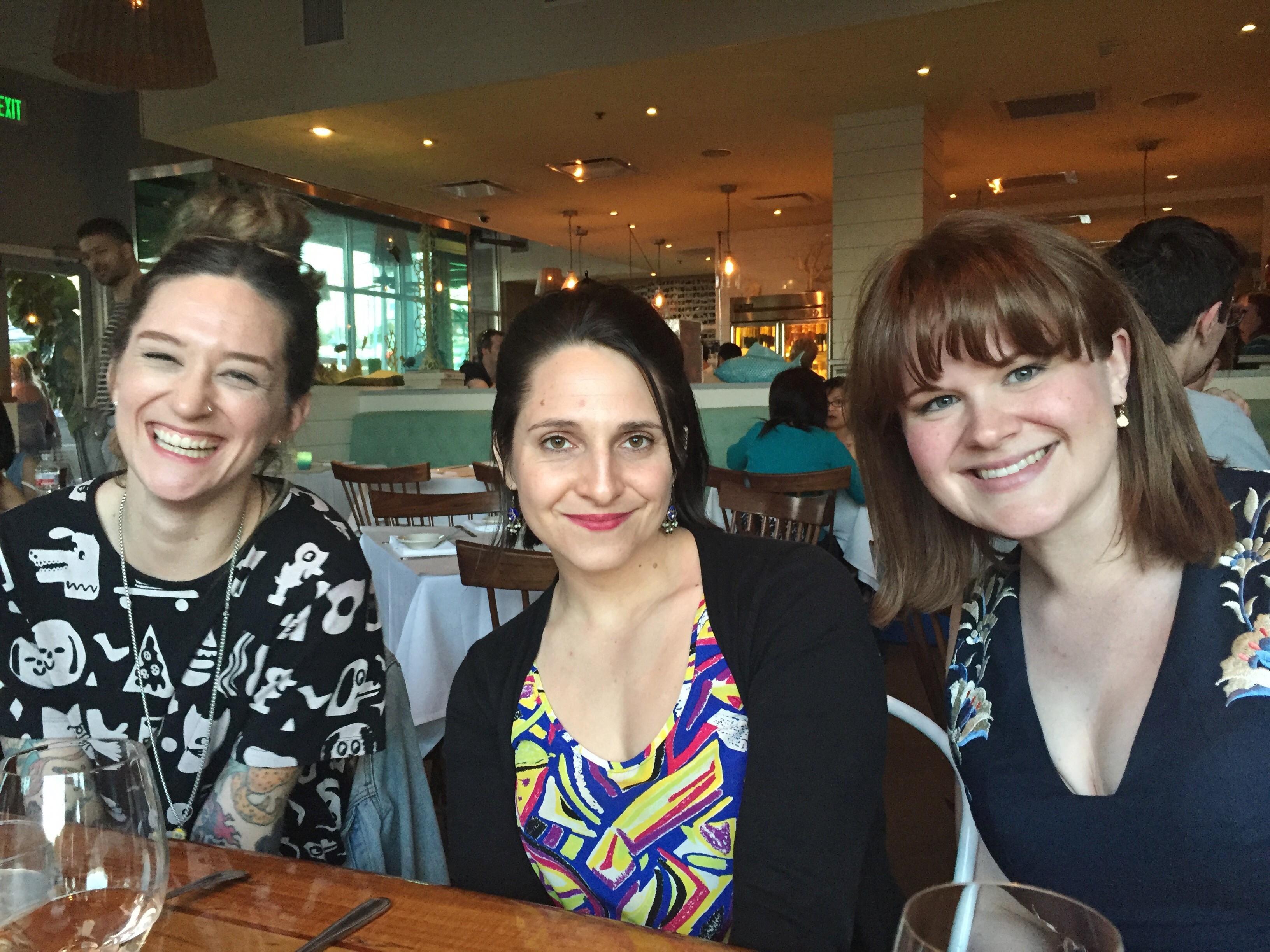 photo of three women
