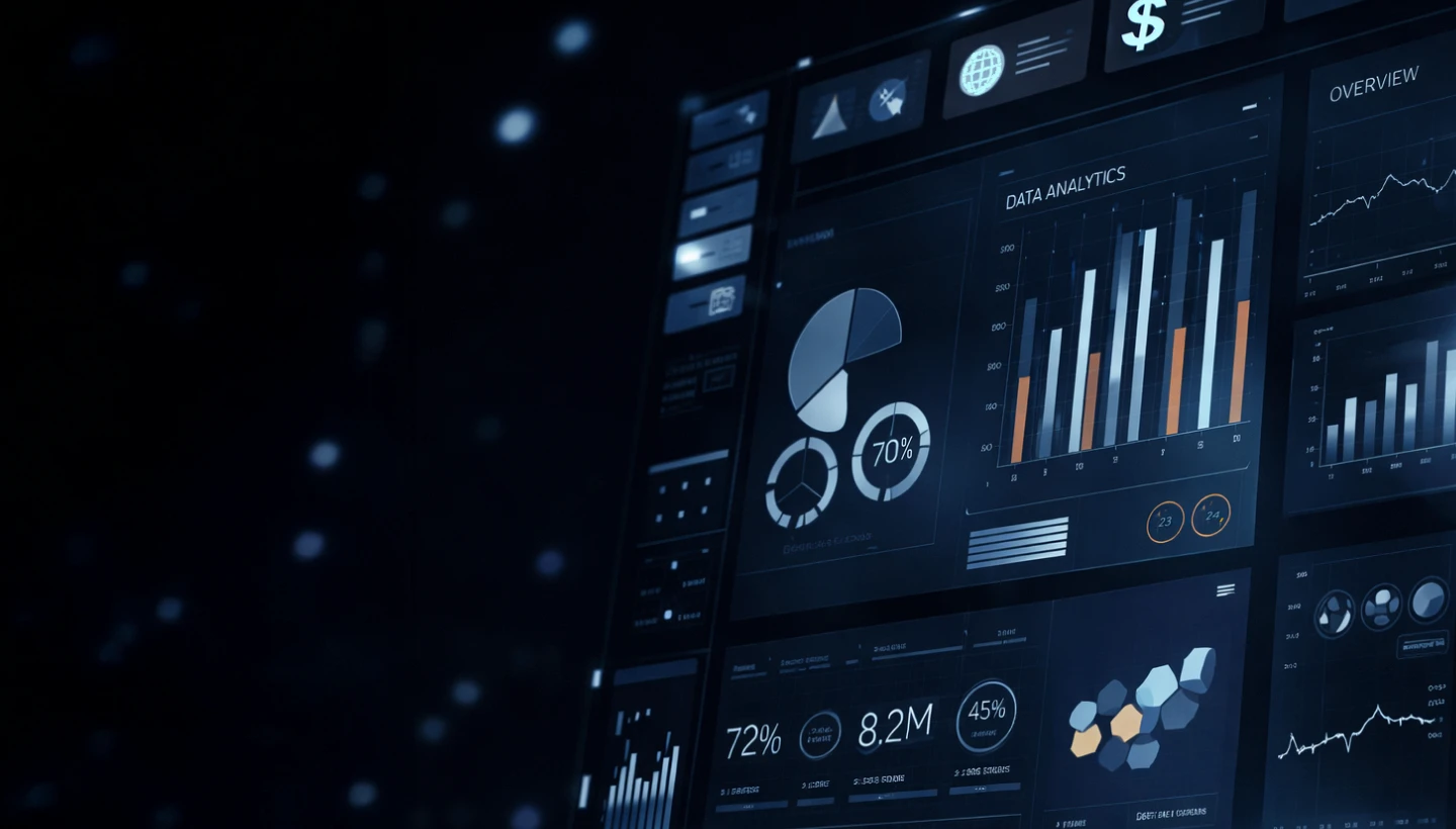 The image illustrates a visual analytics dashboard for MBOCWWB data monitoring and insights.