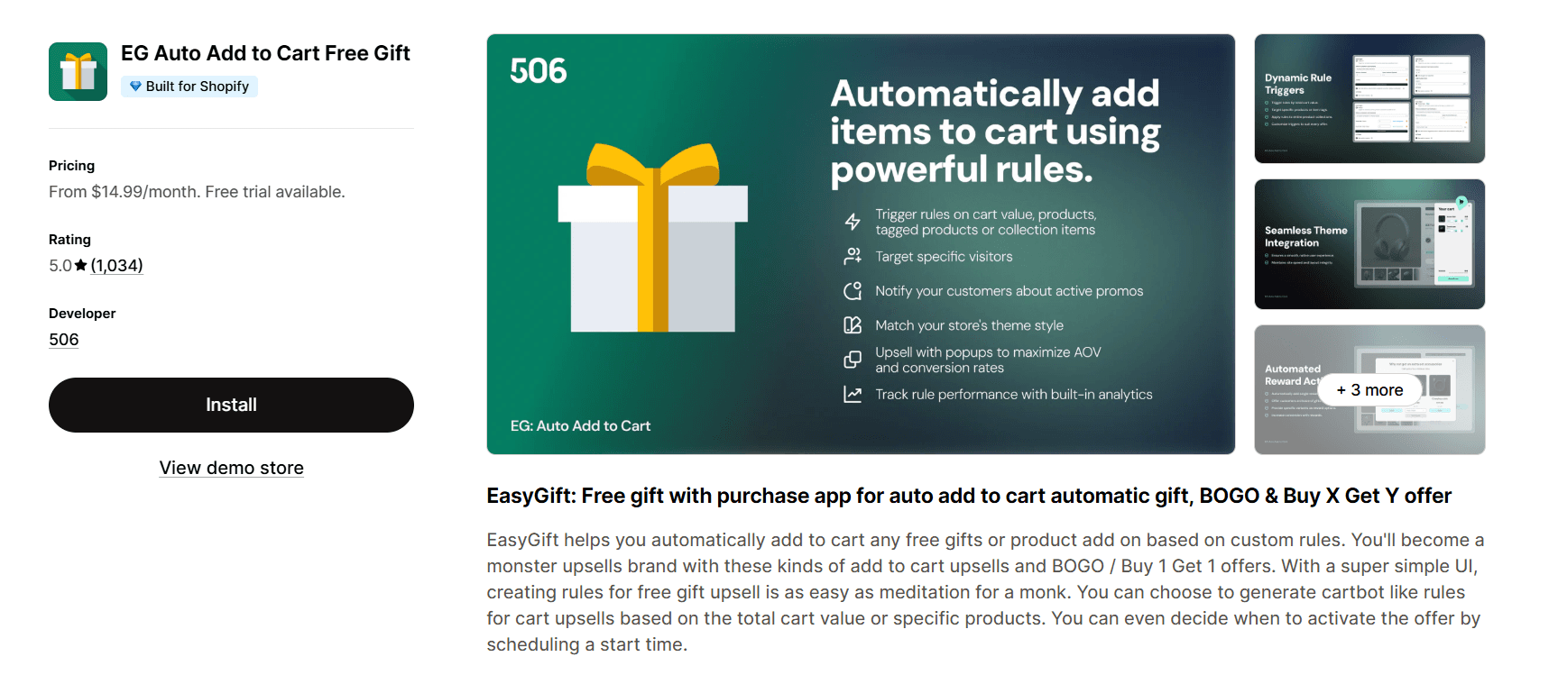 EG Auto Add to Cart Free Gift on the Shopify App Store