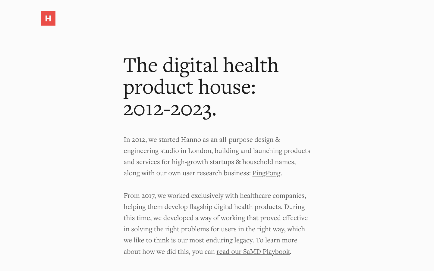 Hanno: Fully remote, health/wellness focus, lean teams listed among the best onboarding web design agencies for onboarding expertise