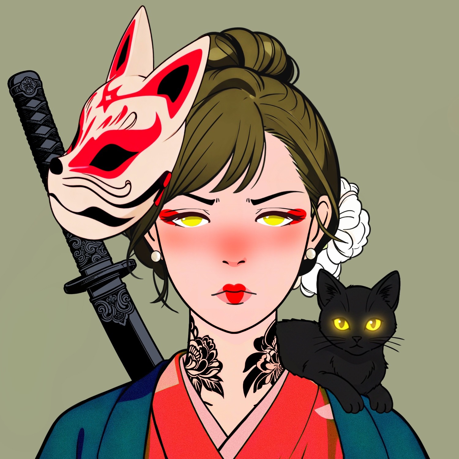 a woman wearing headphone