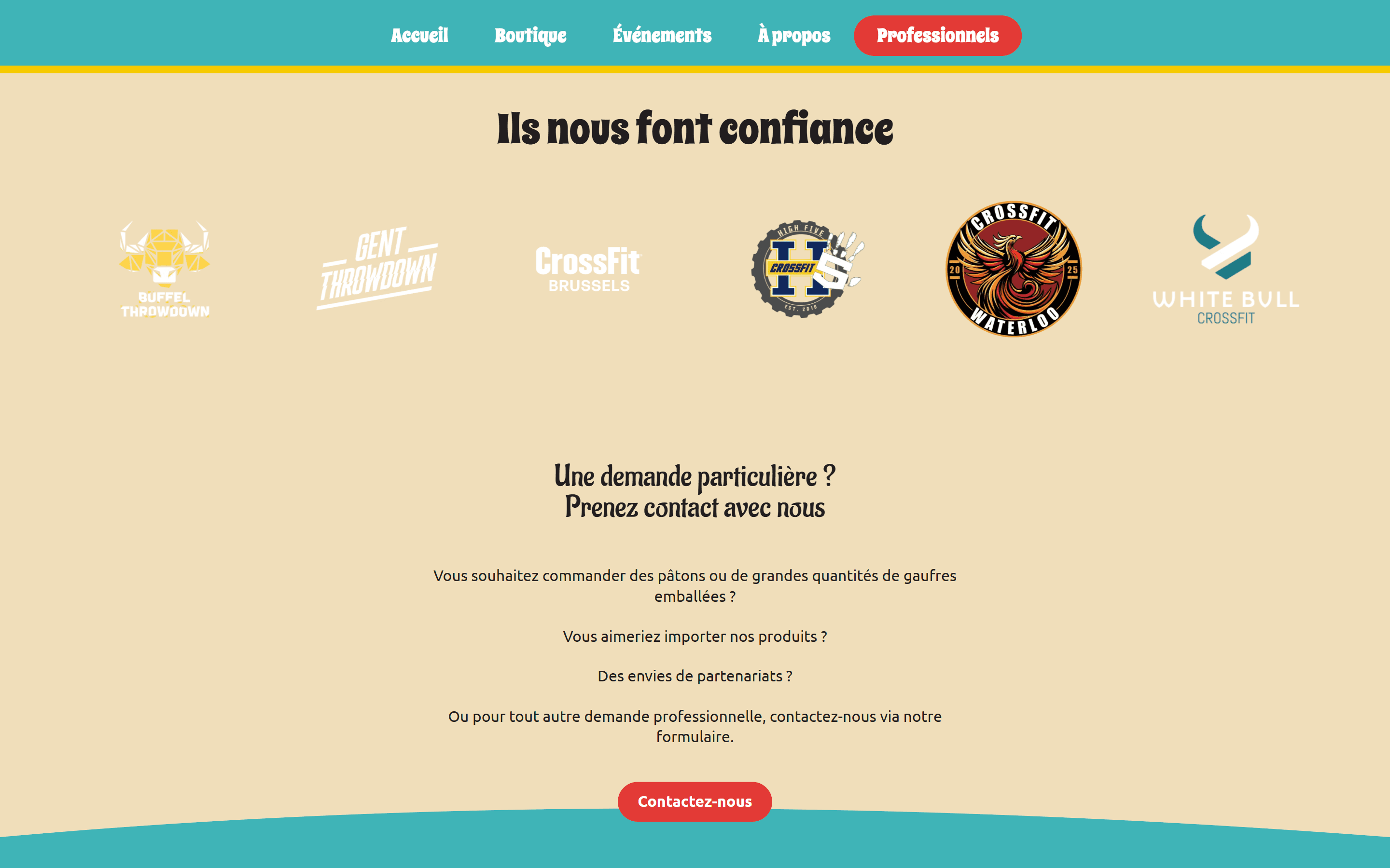 Seciton avec logos des clients