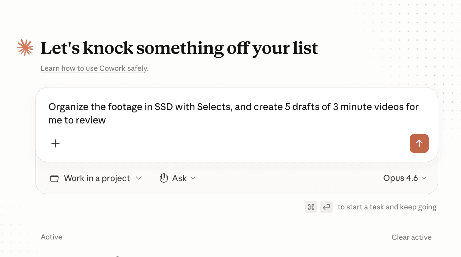 Describing video editing in Claude with Selects MCP
