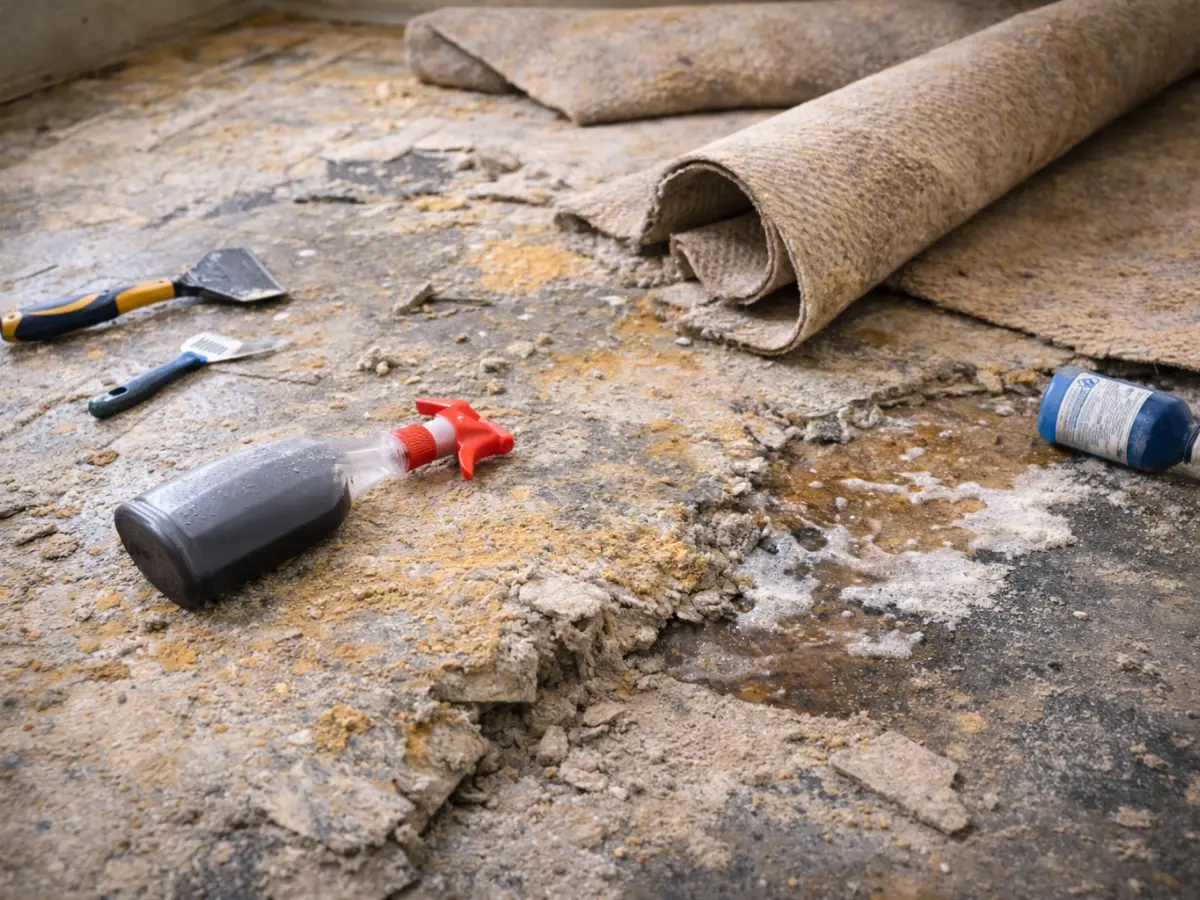 Häufige Fehler beim Entfernen von Teppichboden