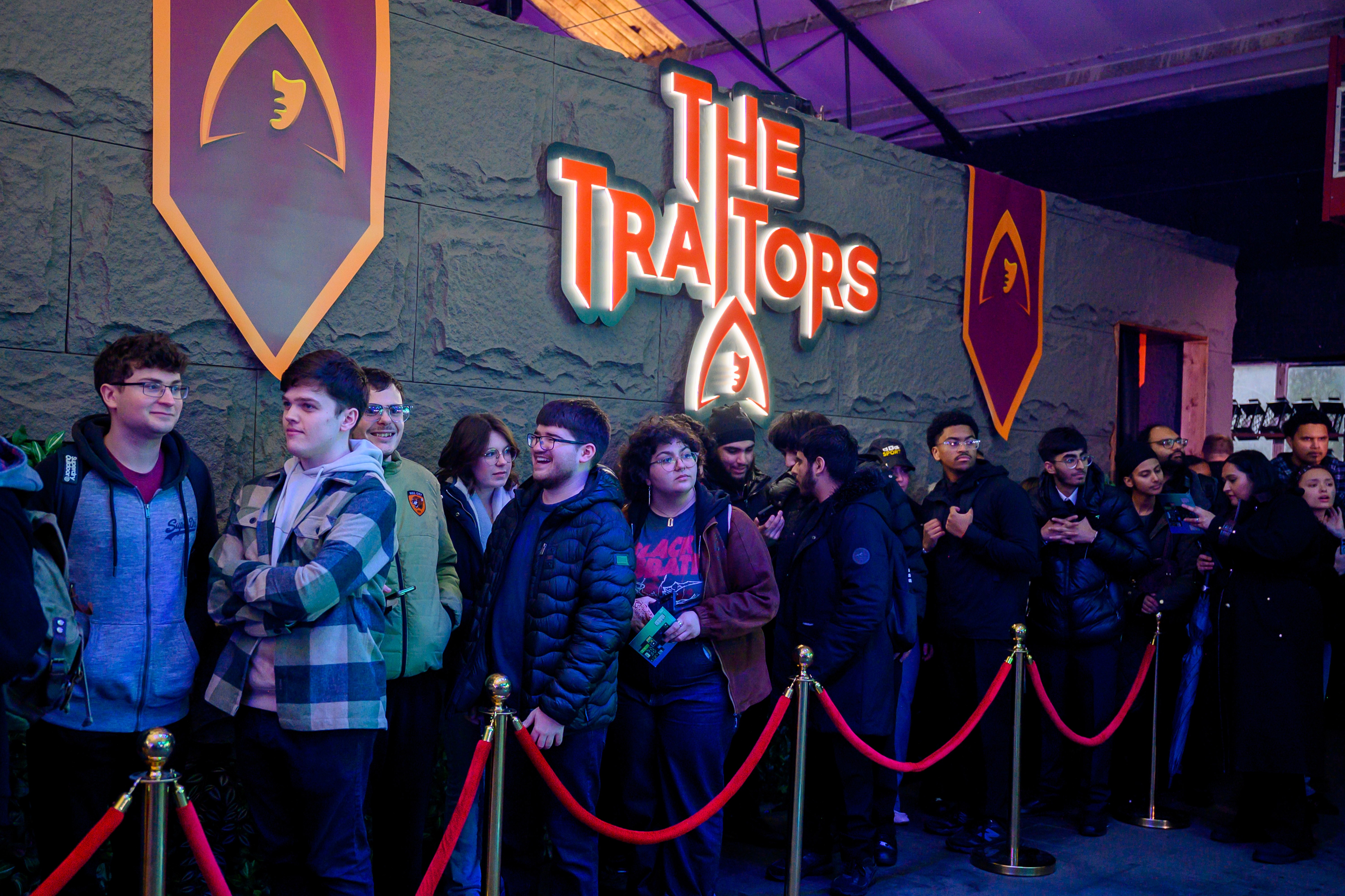Visitors gathered outside The Traitors experience at BBC UNBOXD in Birmingham.