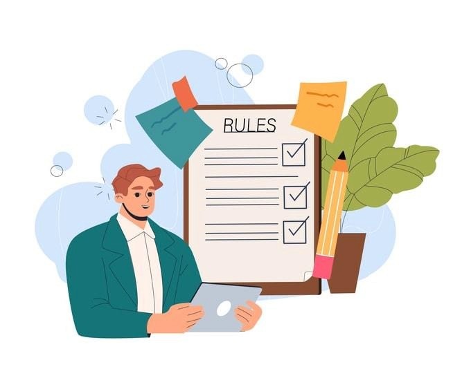 A team of developers discussing coding standards during a meeting.