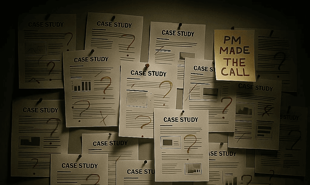 Case studies on the wall