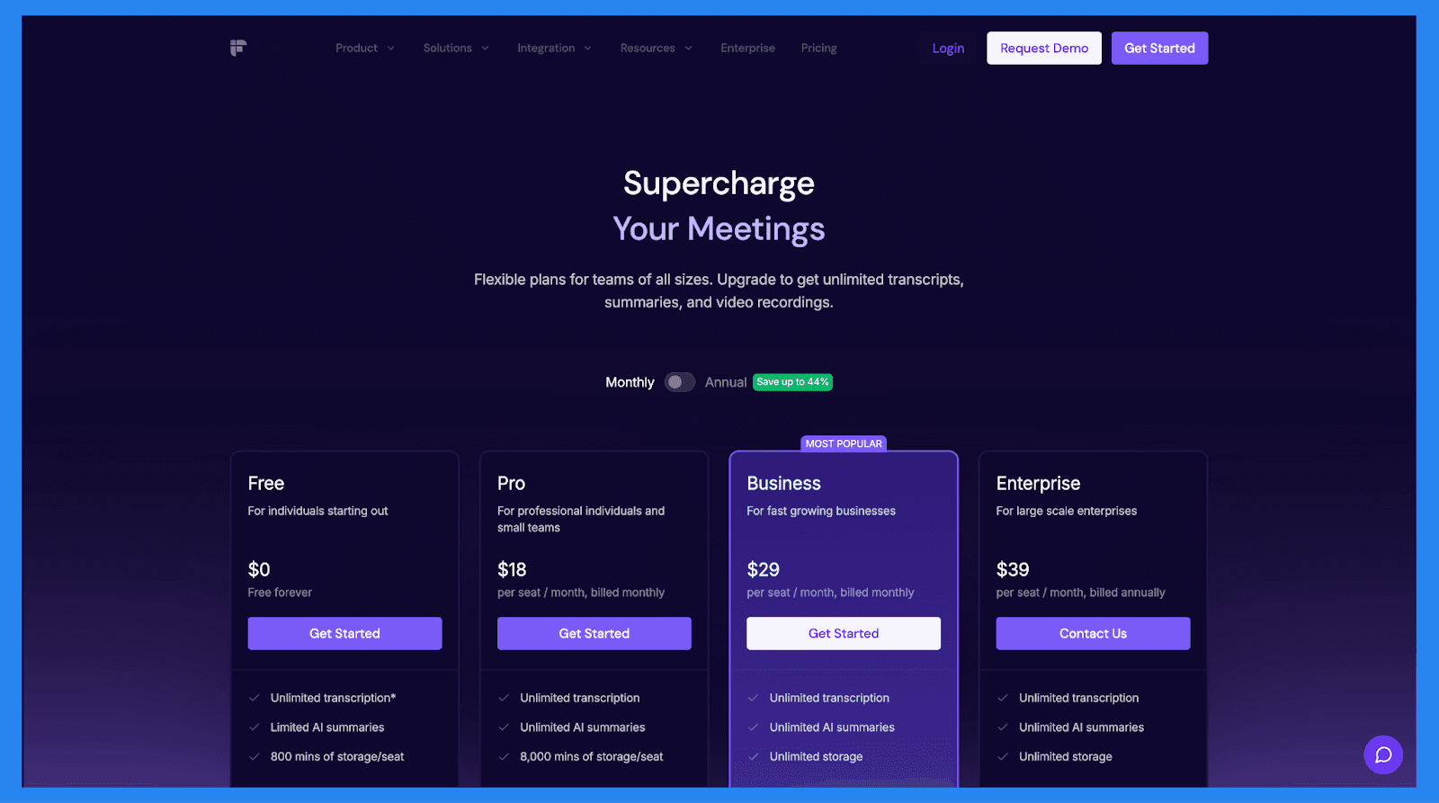 Fireflies.ai Pricing Plans