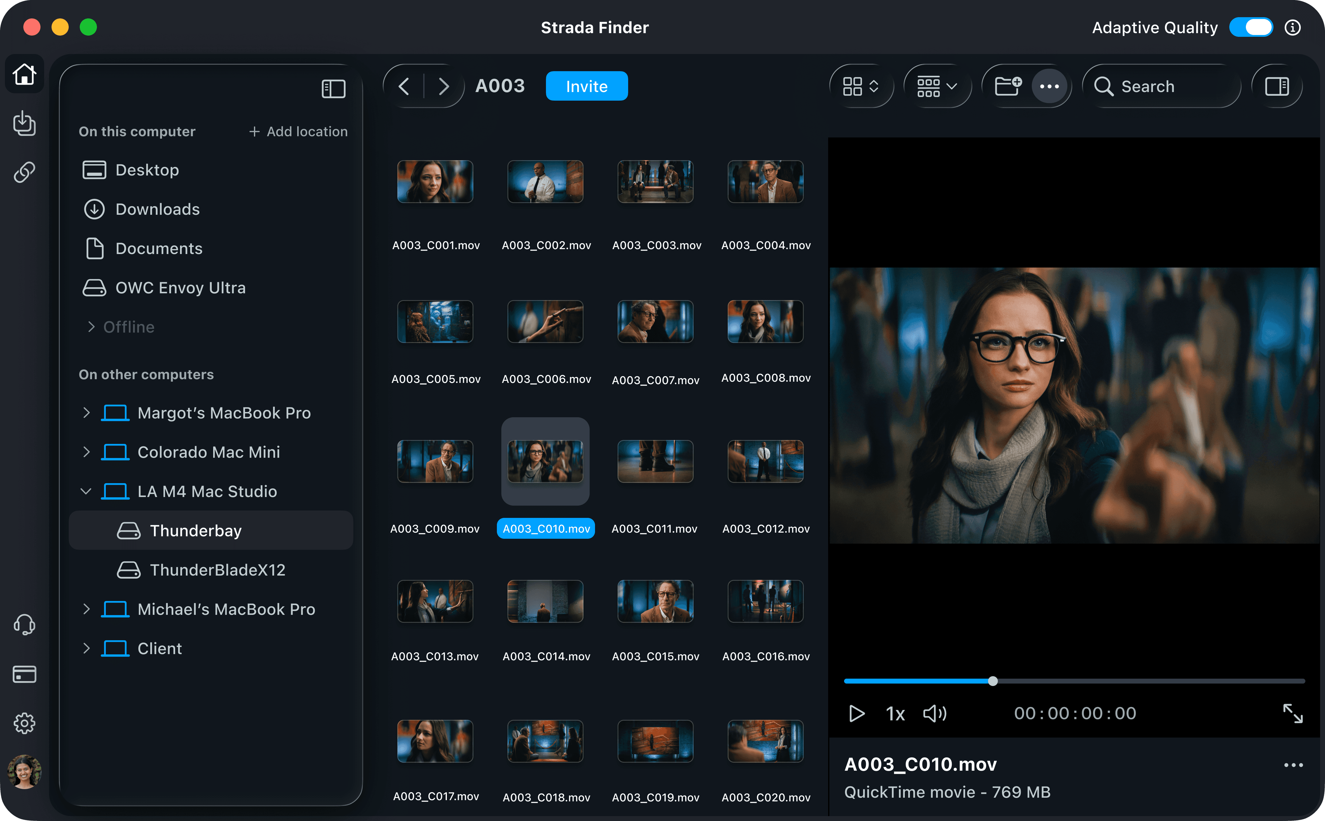 An image of Freelio's project ui
