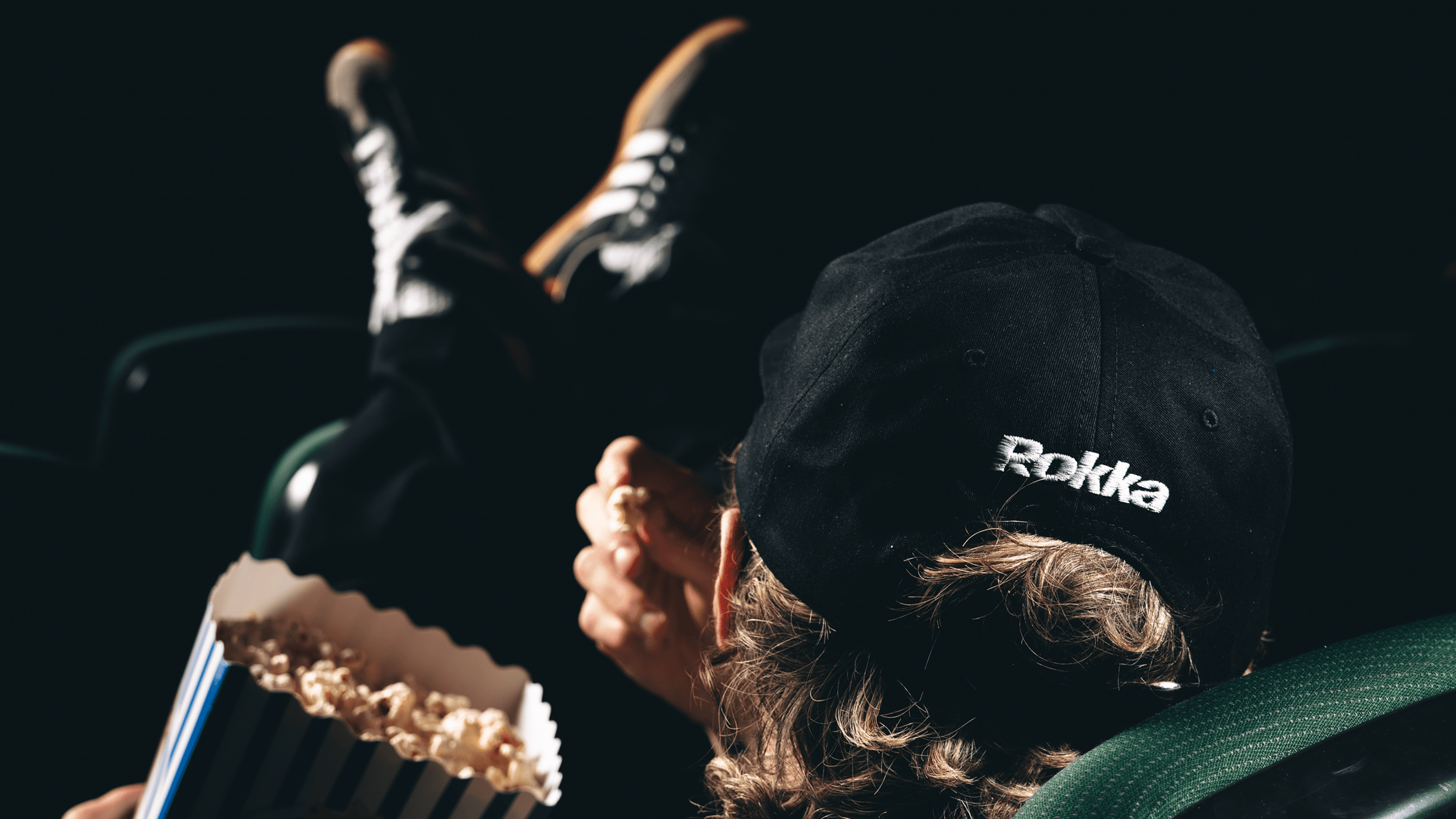 Model wearing a Rokka cap