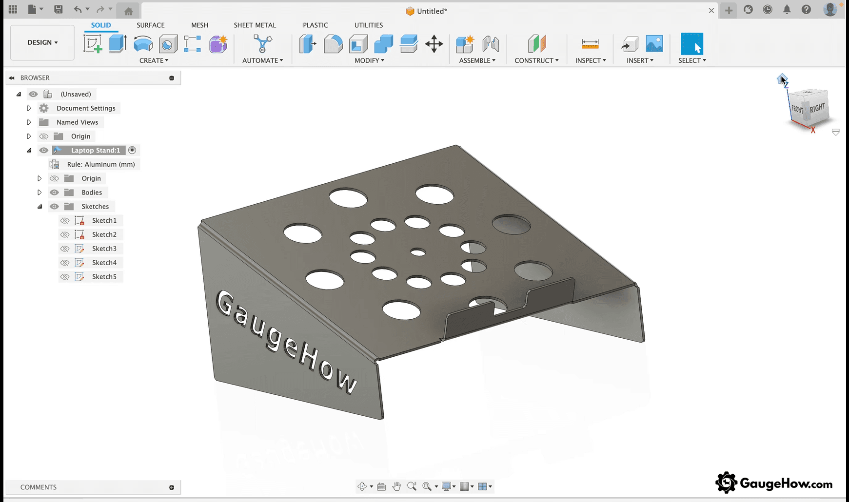 Fusion 360 sheet metal