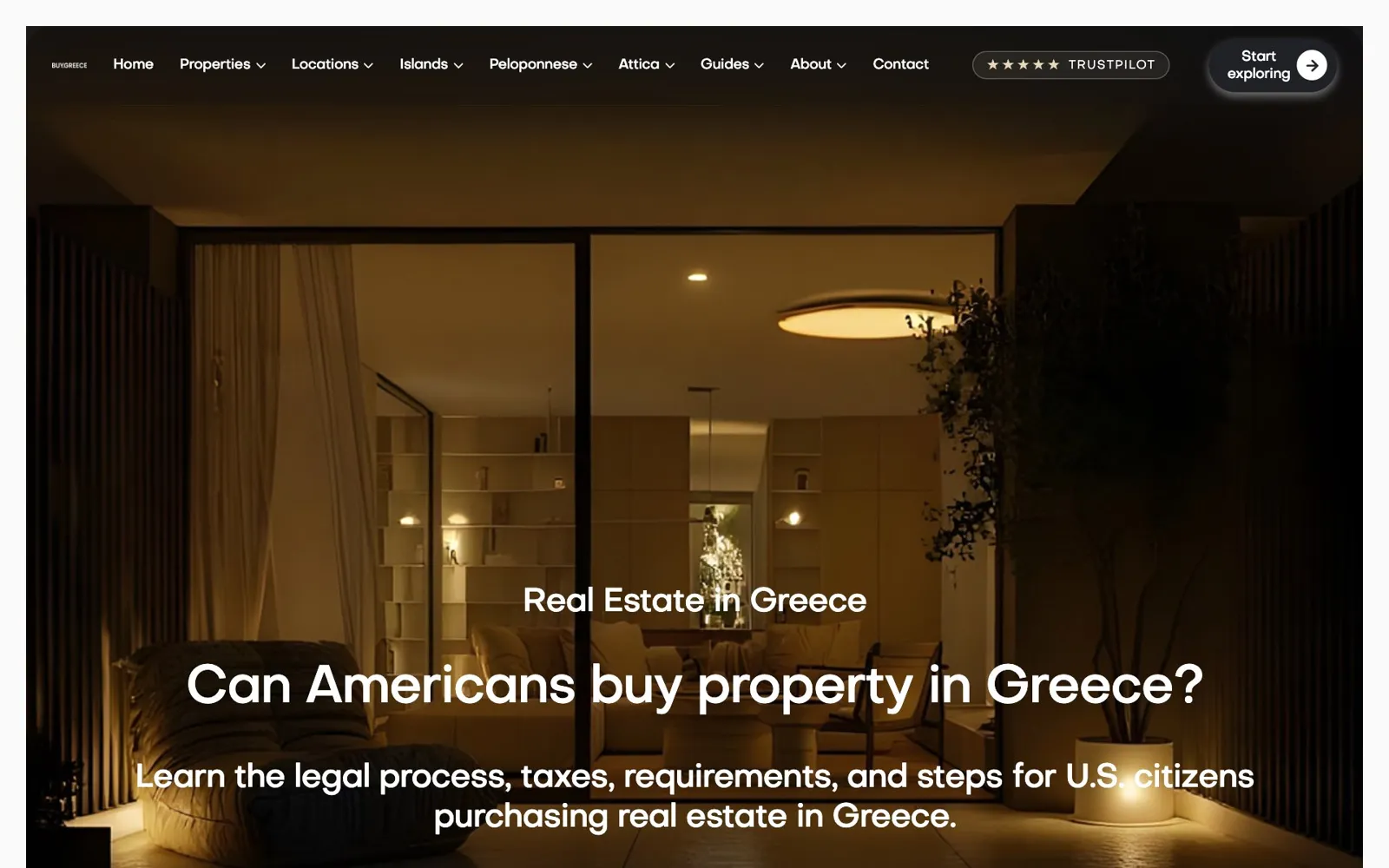 BUY GREECE Guide for US buyers page