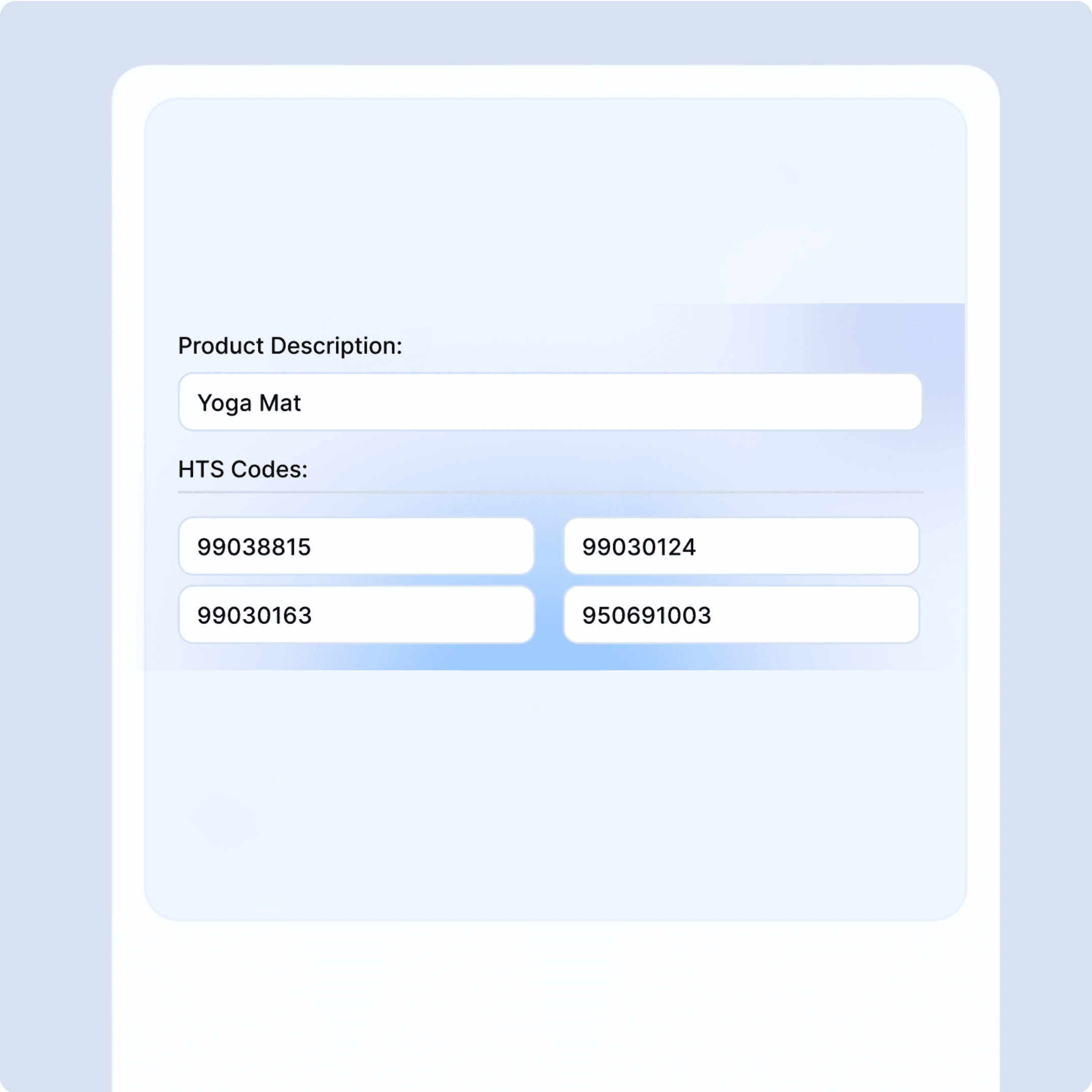 interface of the freight platform