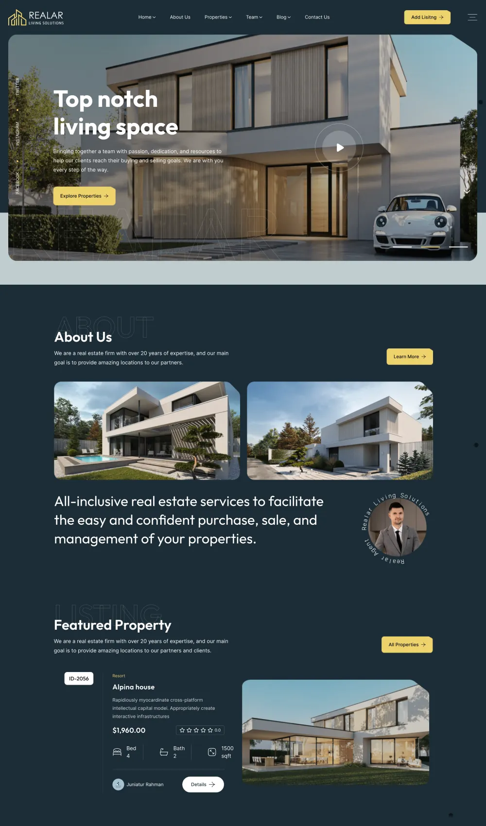 Real Estate Website Design