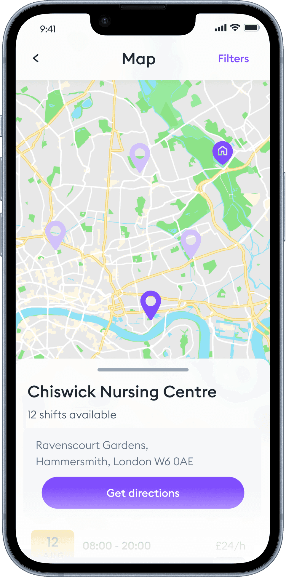 Florence app — map
