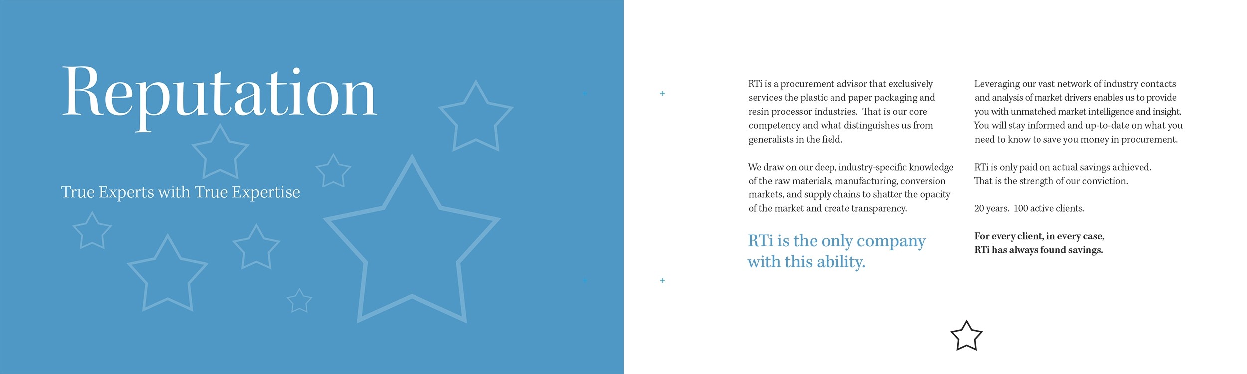 RTi Corporate Brochure Page Samples