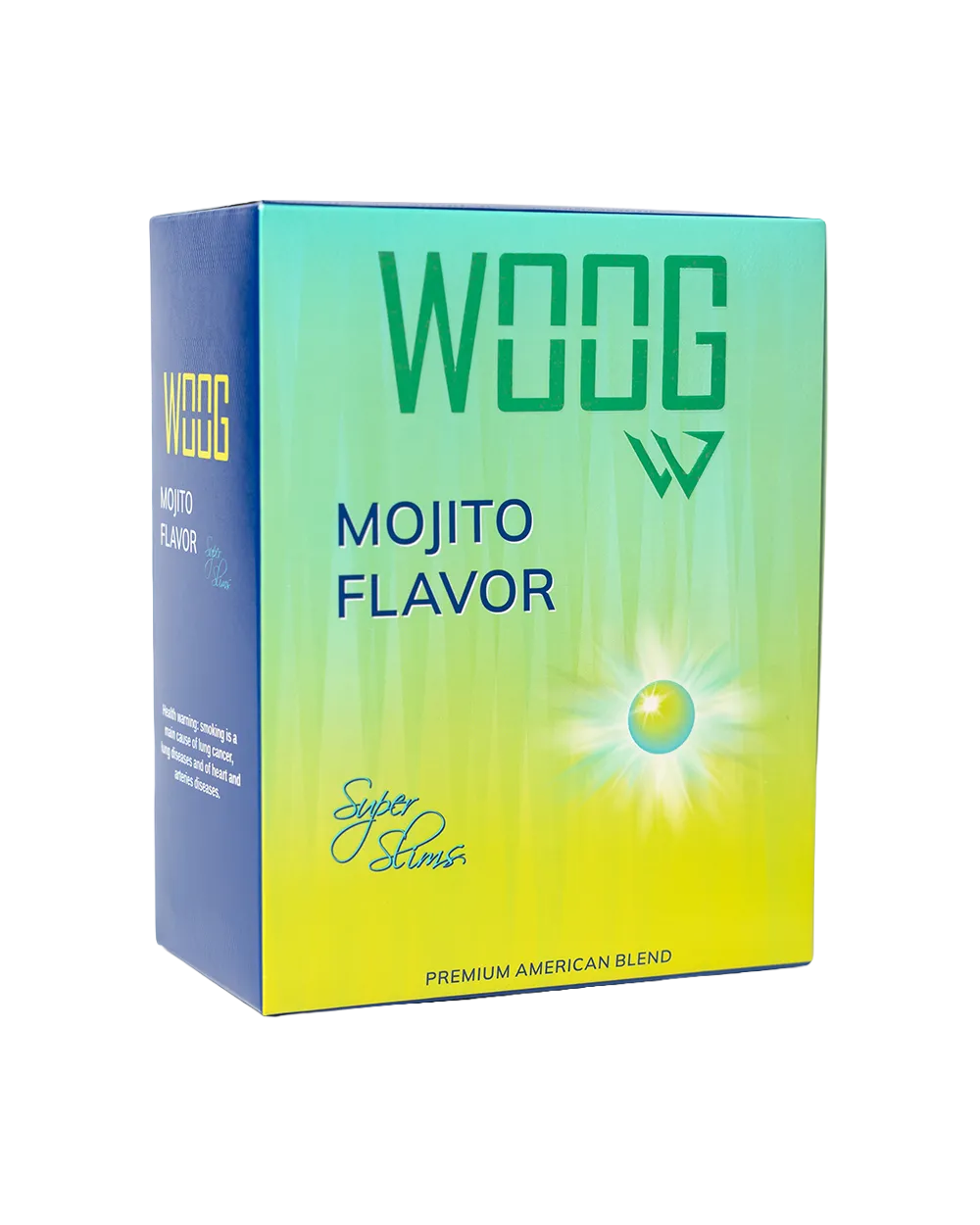Woog mojito-flavored cigarette pack.