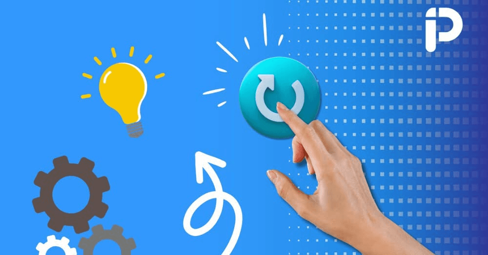 Lightbulb and gear icons representing nonprofit innovation and rethinking overhead fundraising