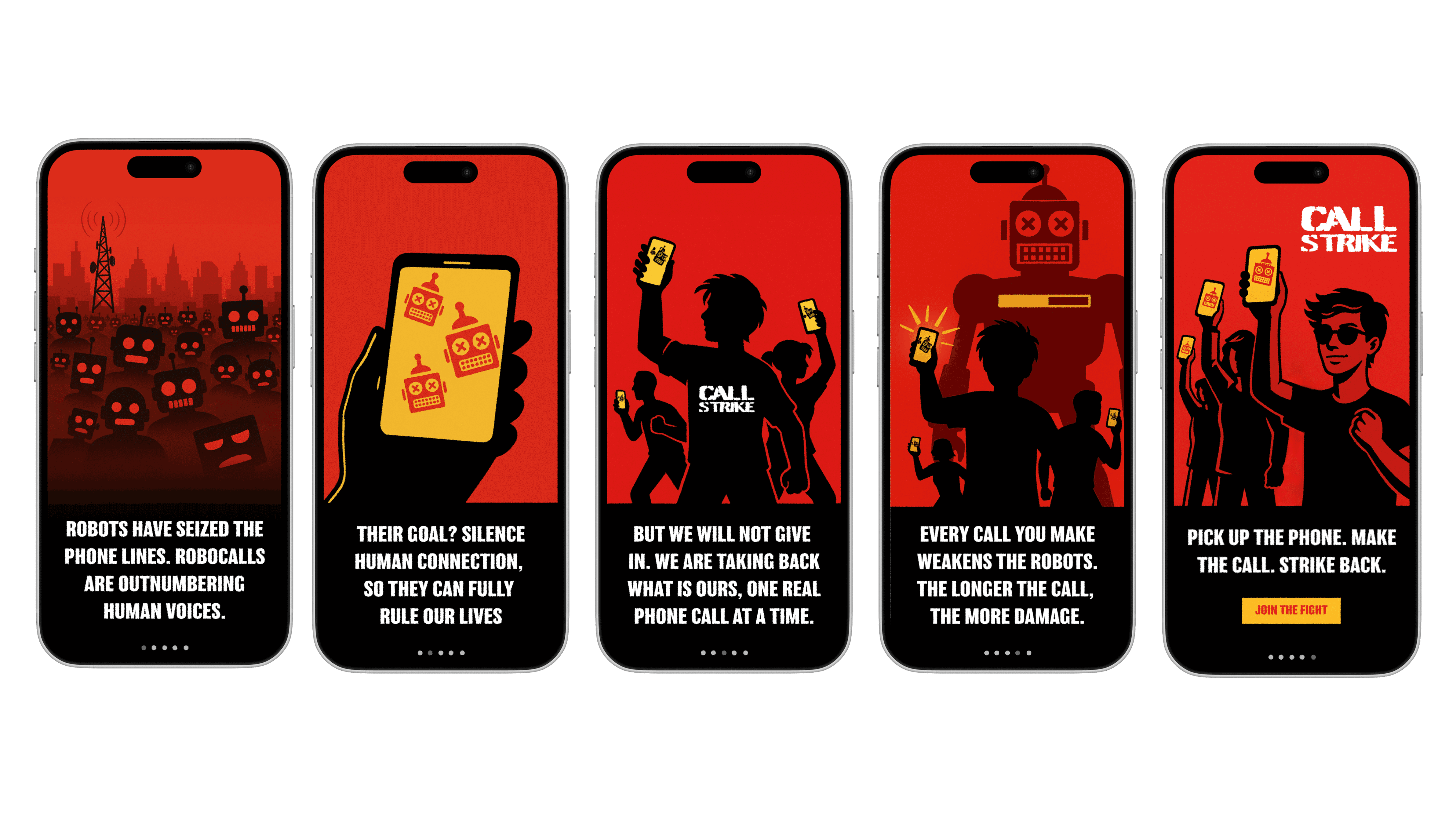 Call Strike Onboarding Screens