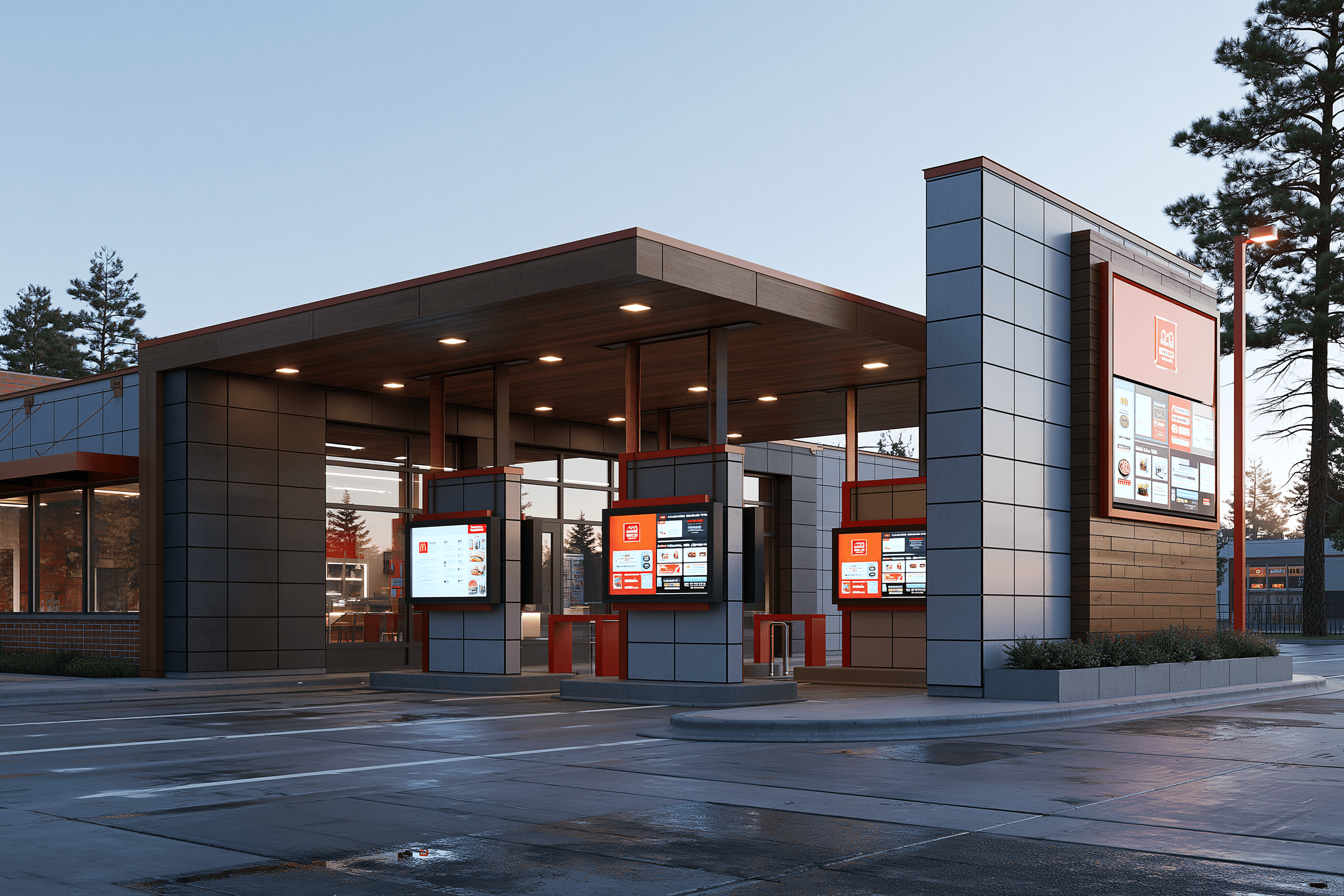 Drive-thru kiosks