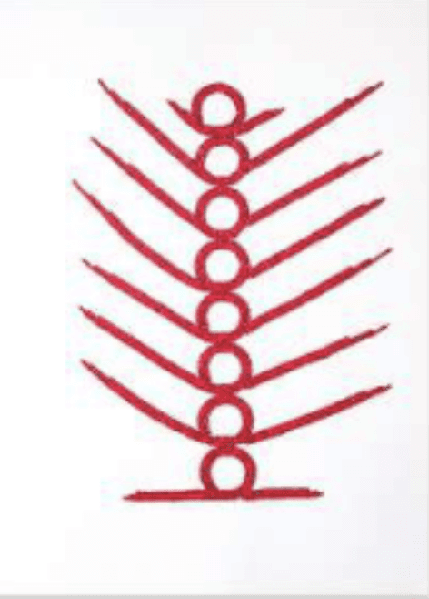 herd of sheep on road painting