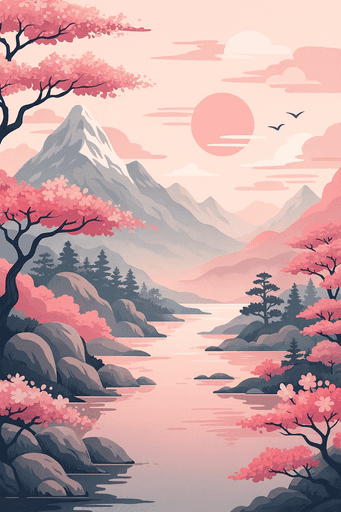 River and mountains