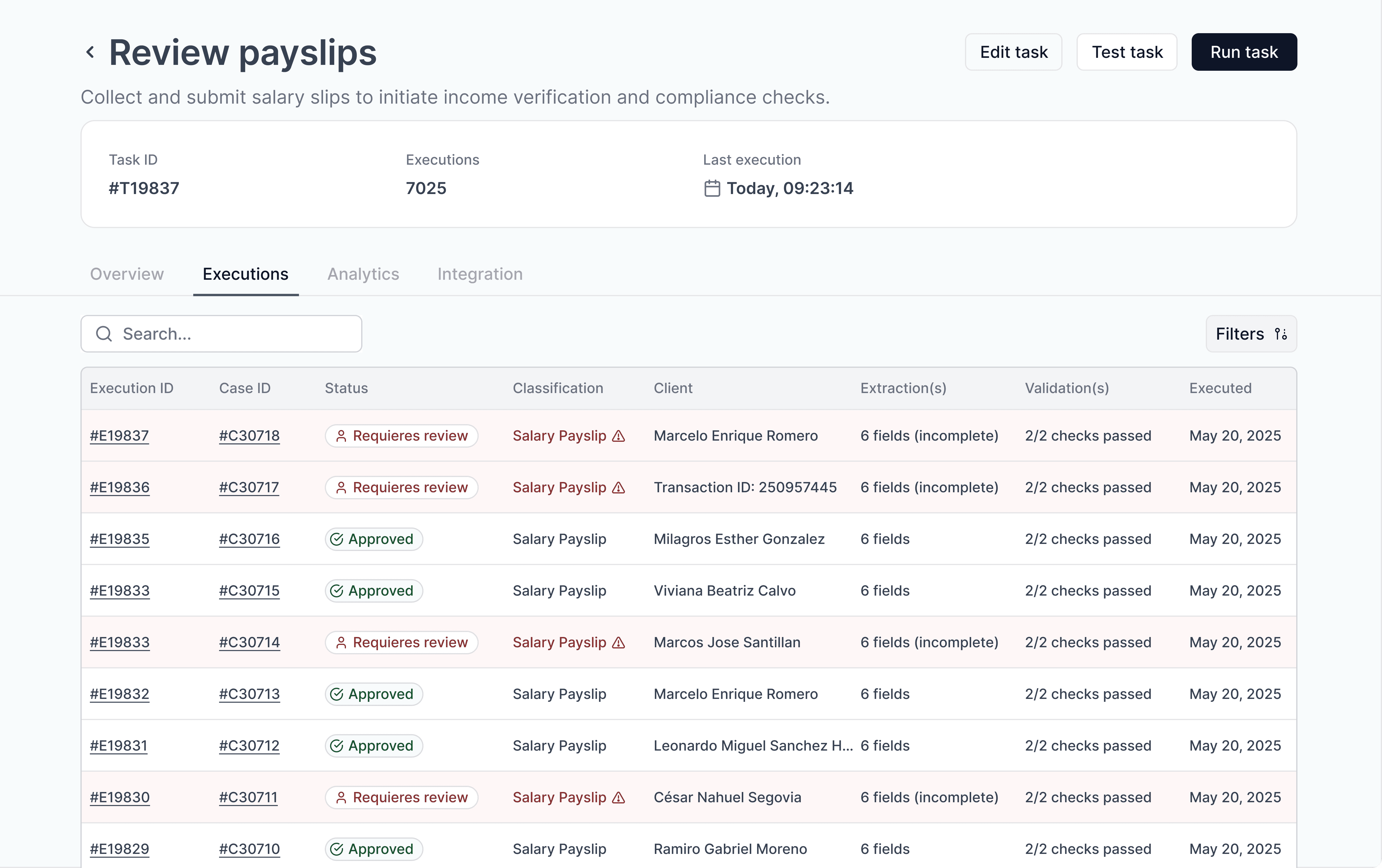 Image showing how Flipzen manages compliance cases
