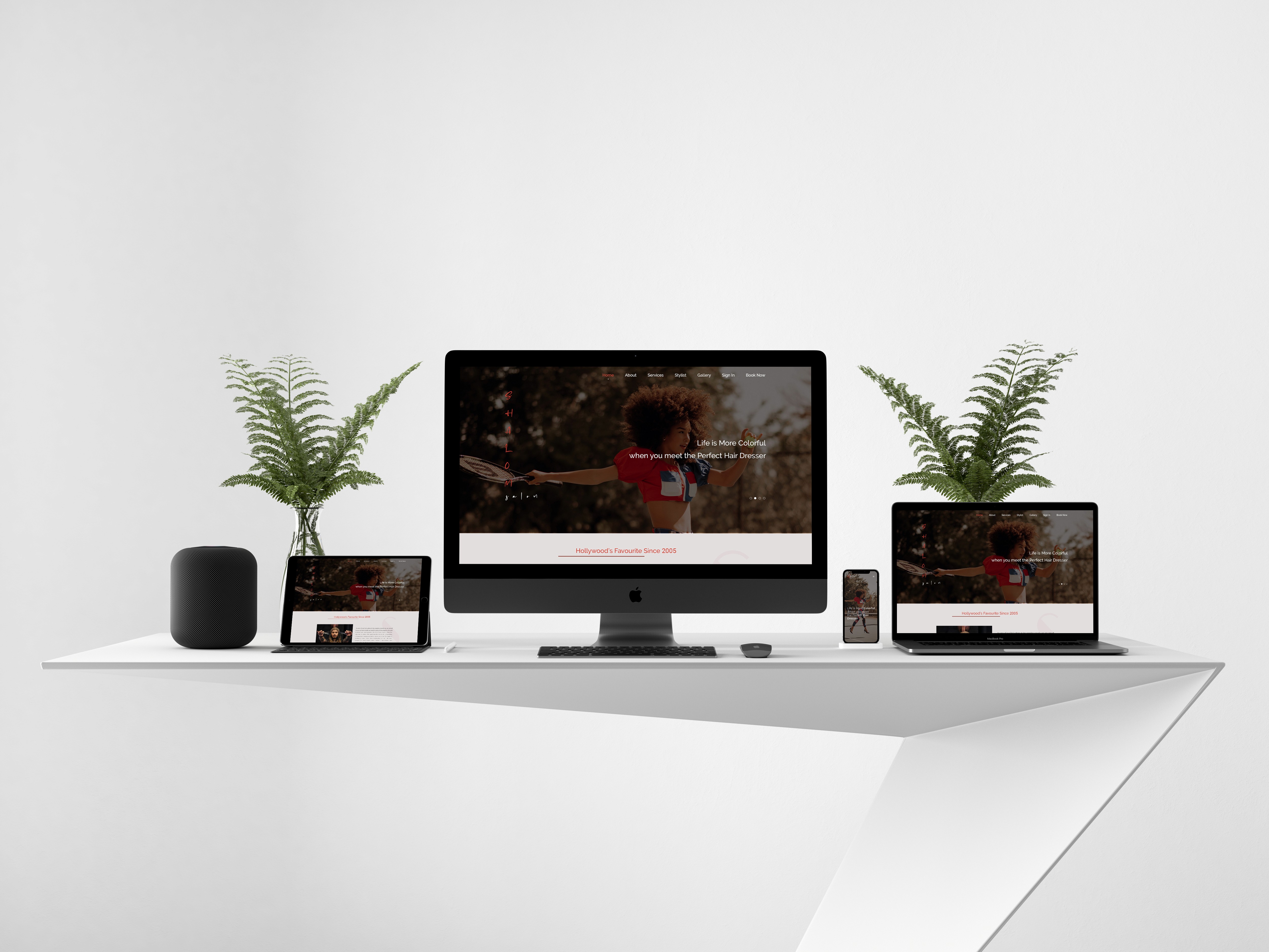 A mockup of a Macbook on a sofa