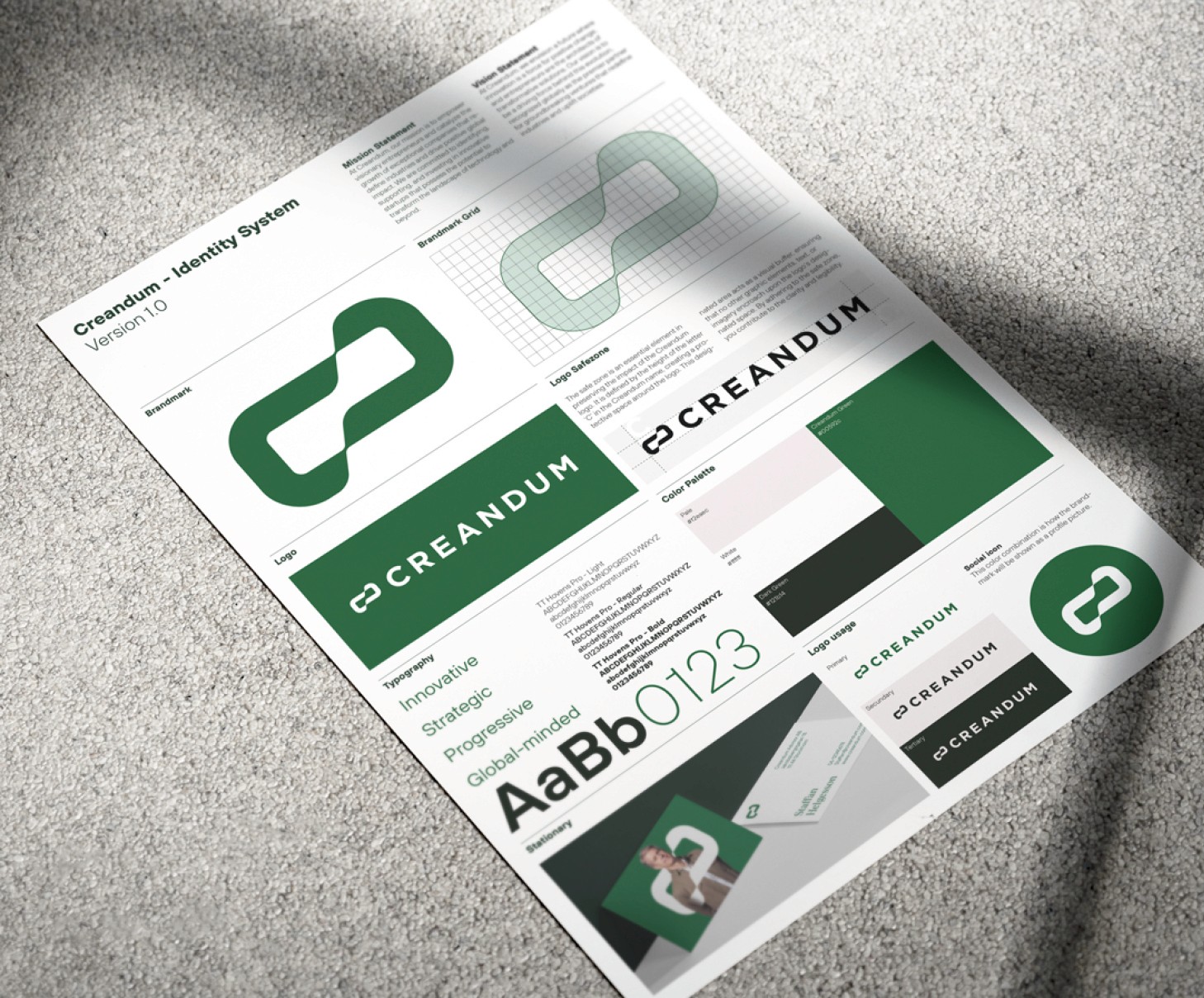 Stylesheet design Creandum by Typefool