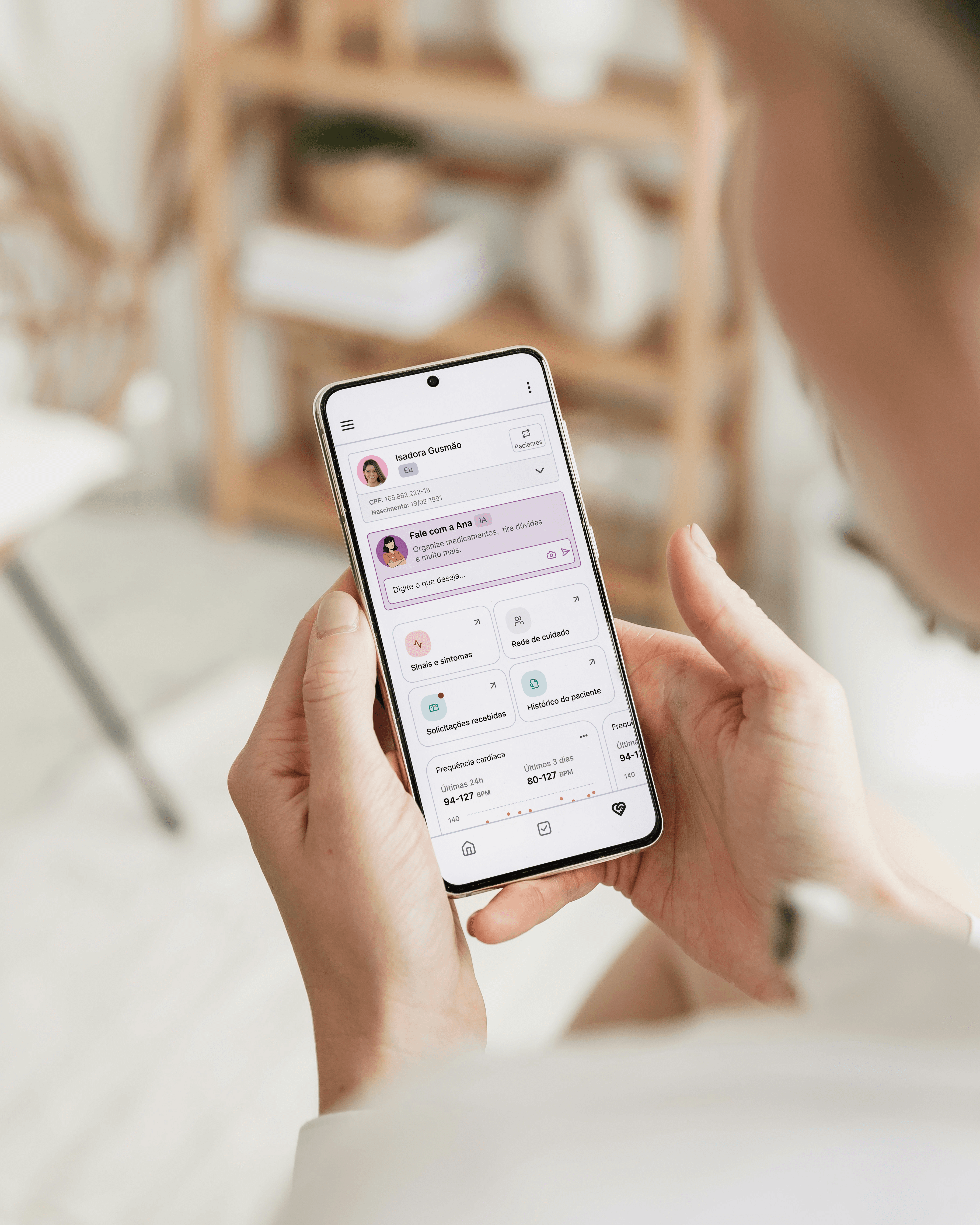 A mockup of Freelio's mobile app