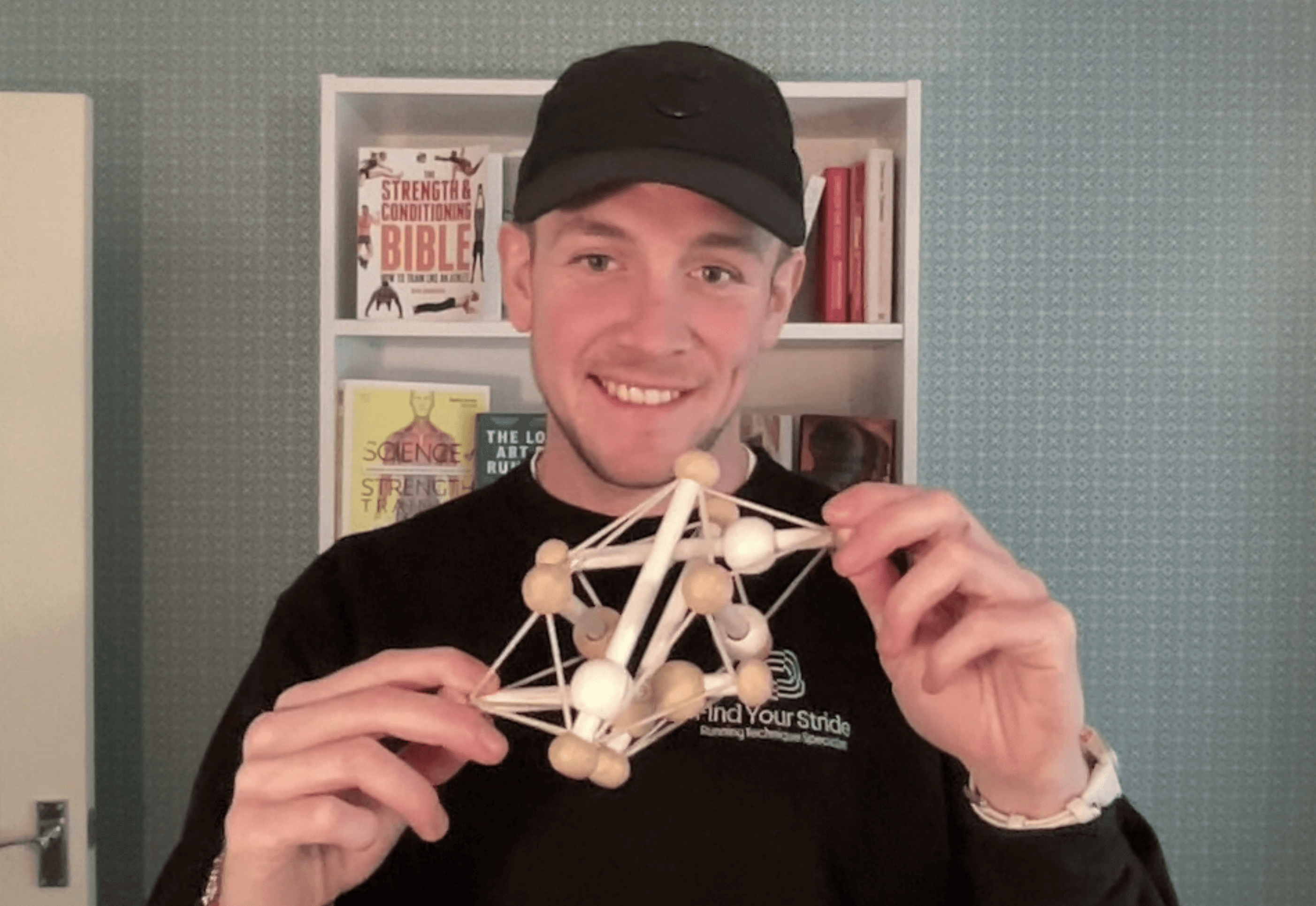 Dynamic picture of a cyclist riding downhill