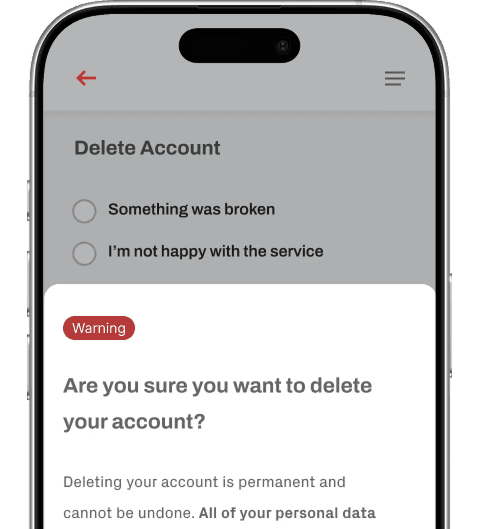 Giving Users Control Over Their Own Data