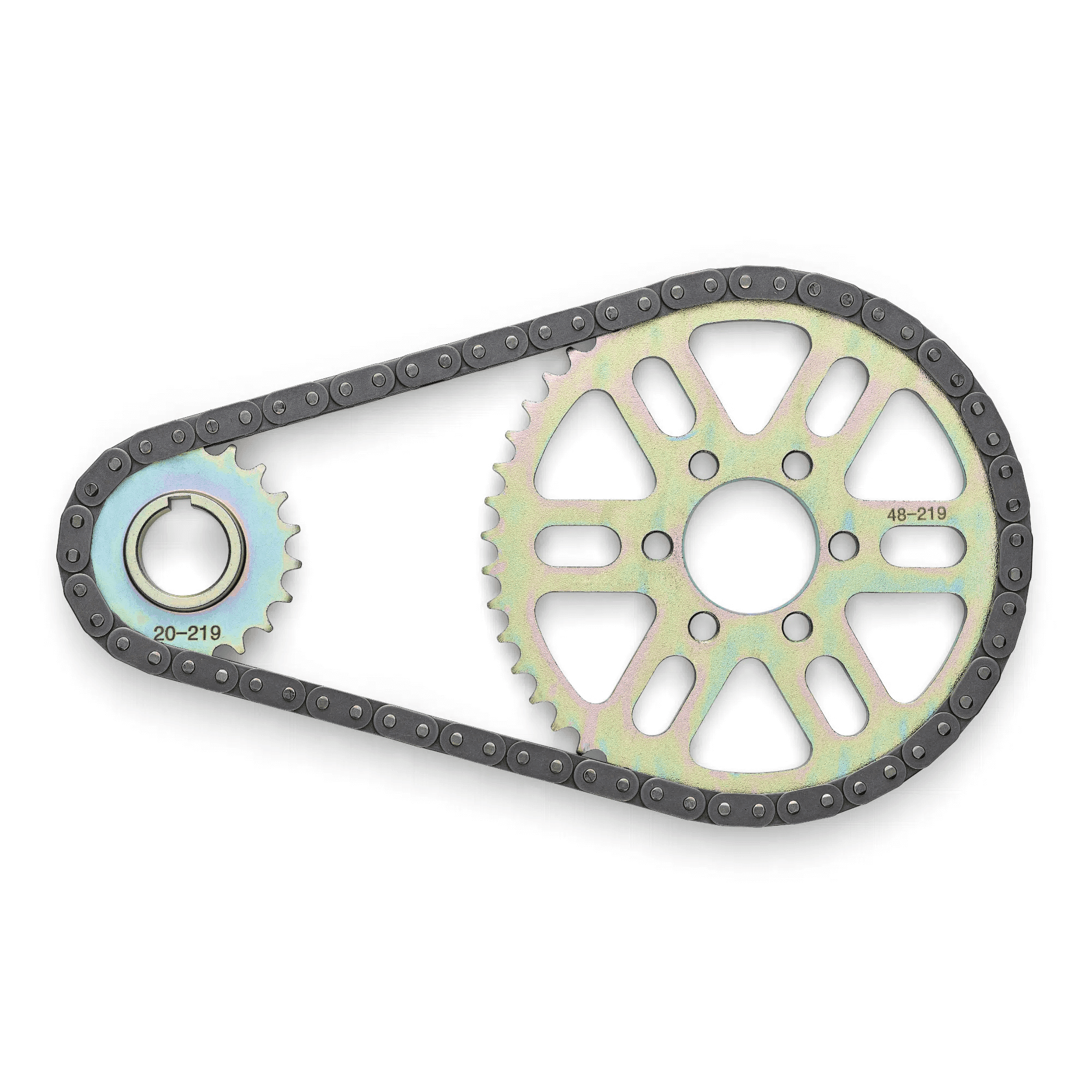 detailed image showing how the 219 chain conversion kit works for surron light bee available in melbourne