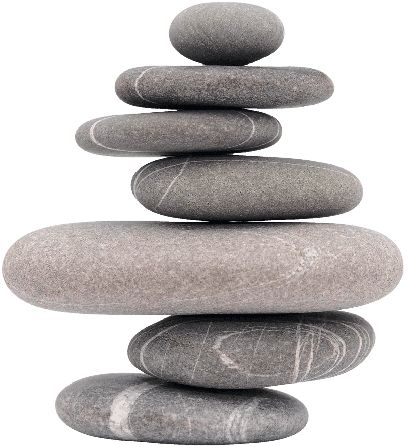 Stack of smooth stones — visual metaphor for scaling a business without knowing where to start.