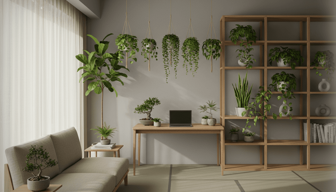観葉植物の効果的な配置例とレイアウト