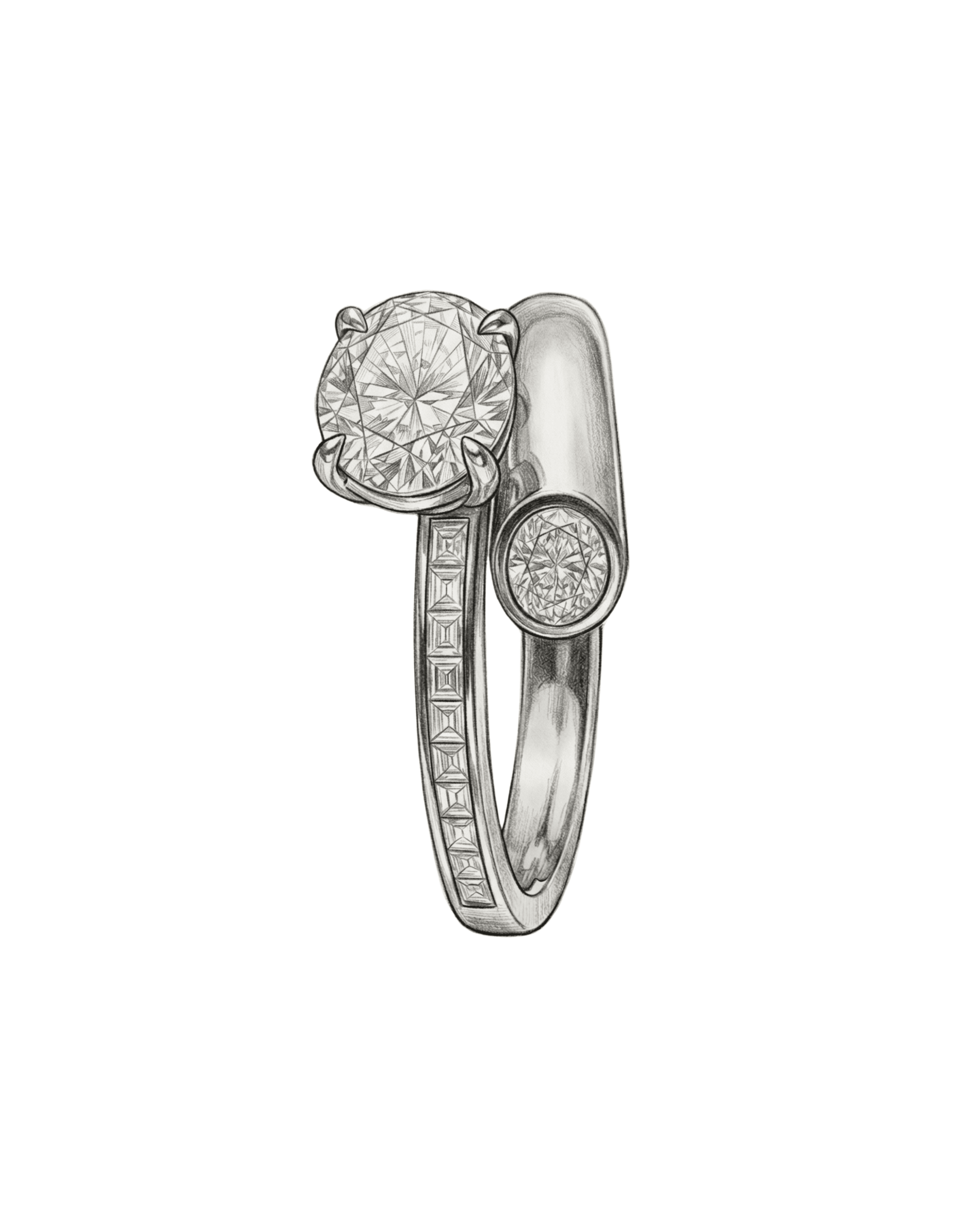 Getting a custom engagement ring made through a private jewelry commission