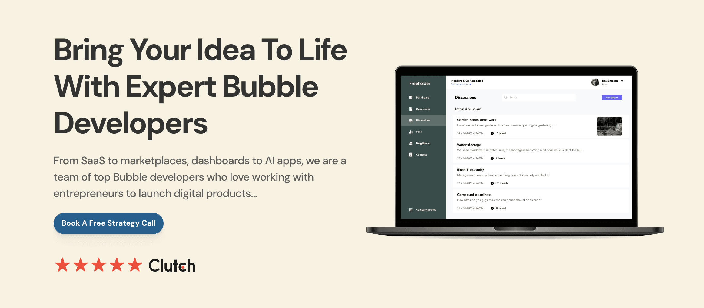 Bubble Developer page